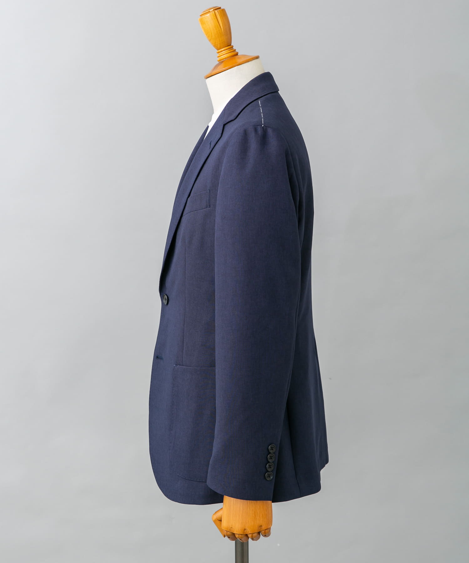 『イージーケア』LIFE STYLE TAILOR　トロワッシャーストレッチジャケット NAVY 44