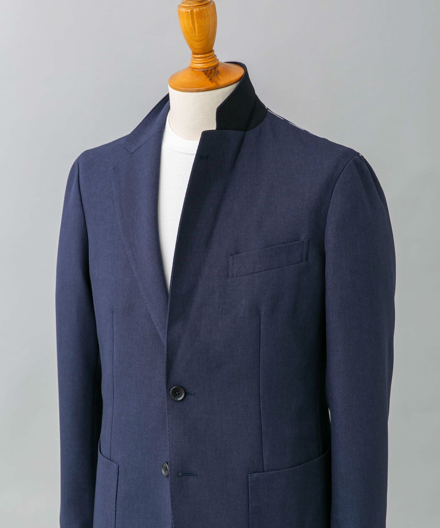 『イージーケア』LIFE STYLE TAILOR　トロワッシャーストレッチジャケット NAVY 46