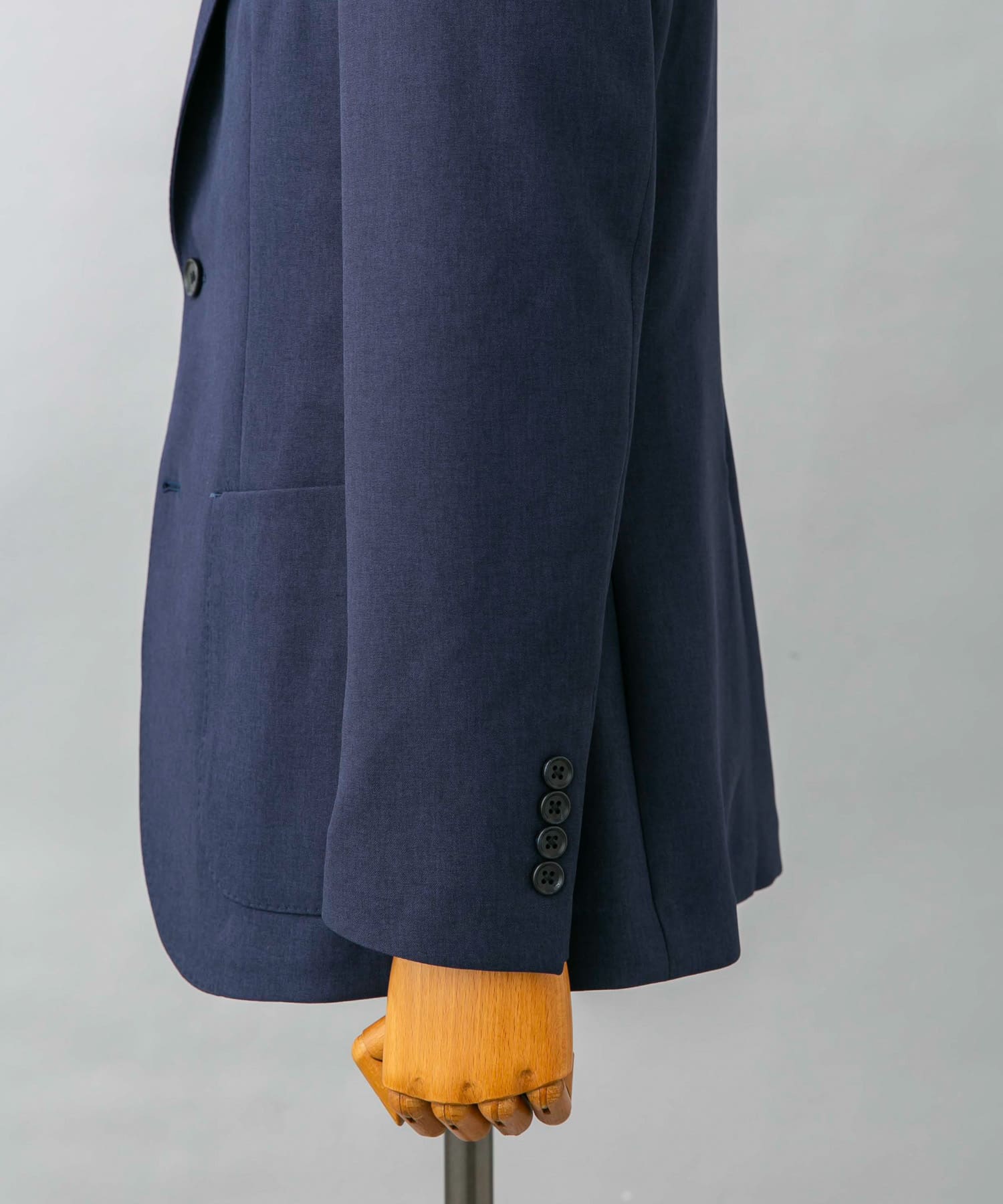 『イージーケア』LIFE STYLE TAILOR　トロワッシャーストレッチジャケット NAVY 46