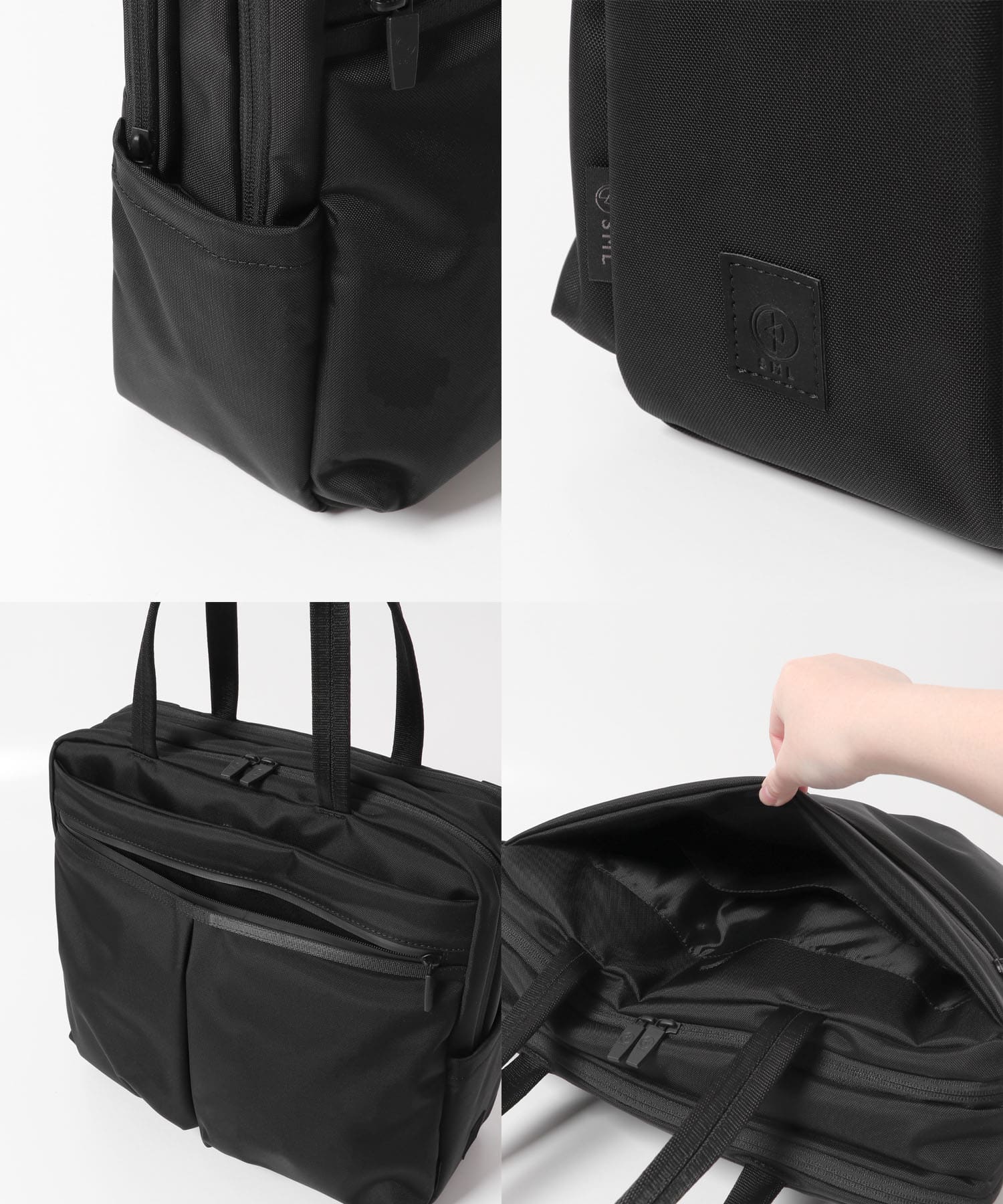 SML　USEFUL FUNCTION TOTE BLACK -