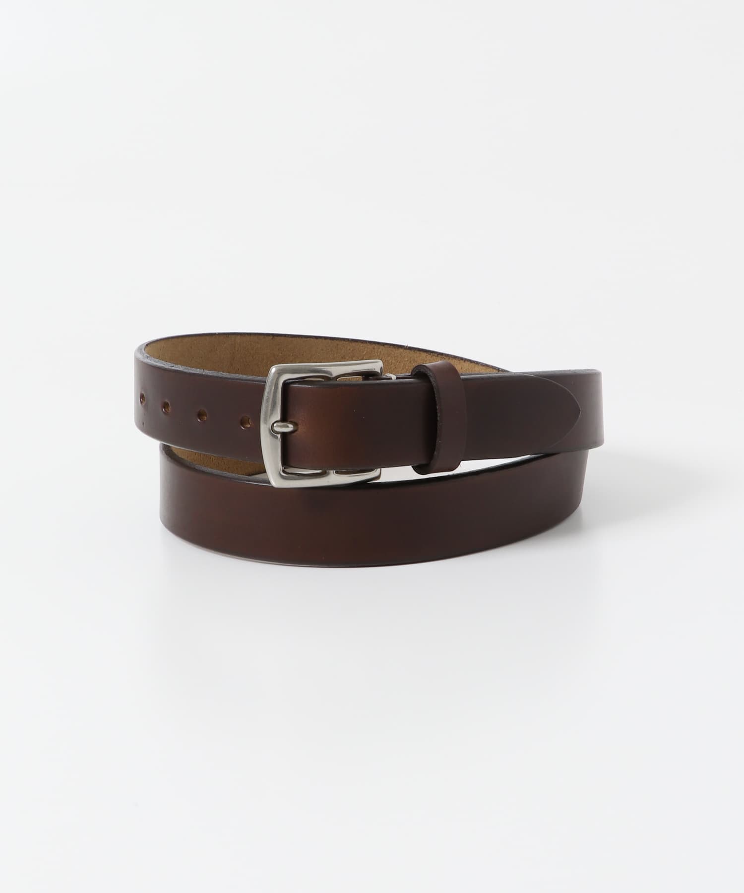 LIFE STYLE TAILOR　クロムエクセルレザーベルト BROWN FREE