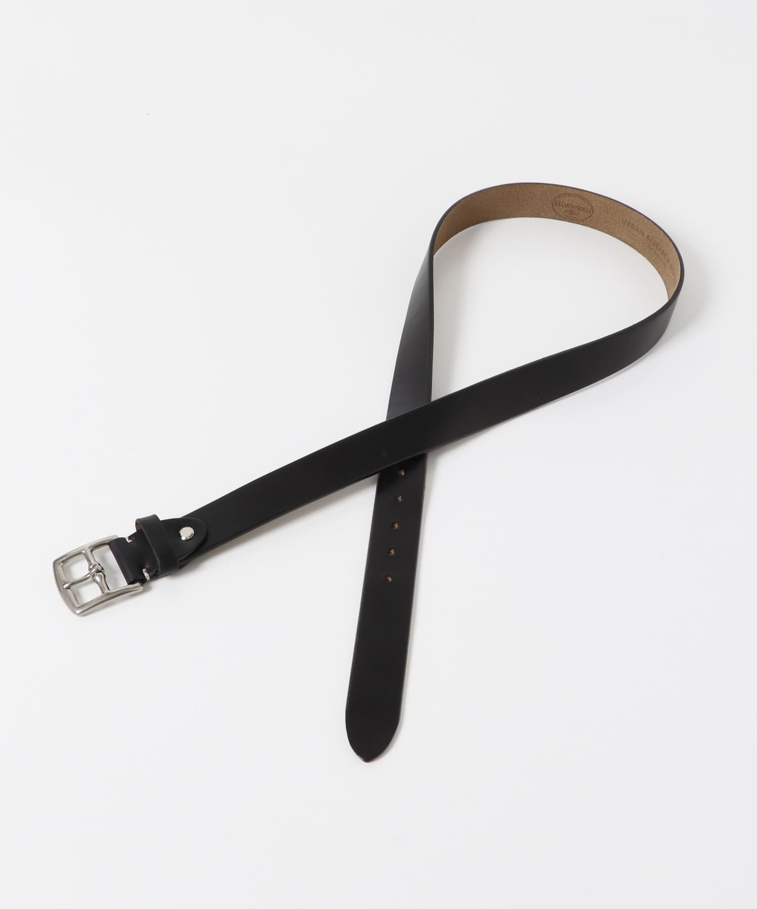 LIFE STYLE TAILOR　クロムエクセルレザーベルト BLACK FREE