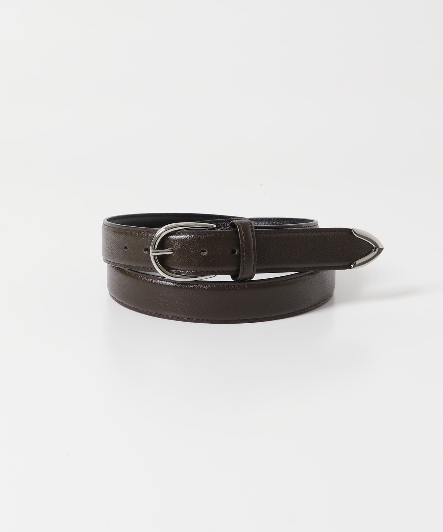 LIFE STYLE TAILOR　サフィアーノレザープンターレベルト BROWN FREE