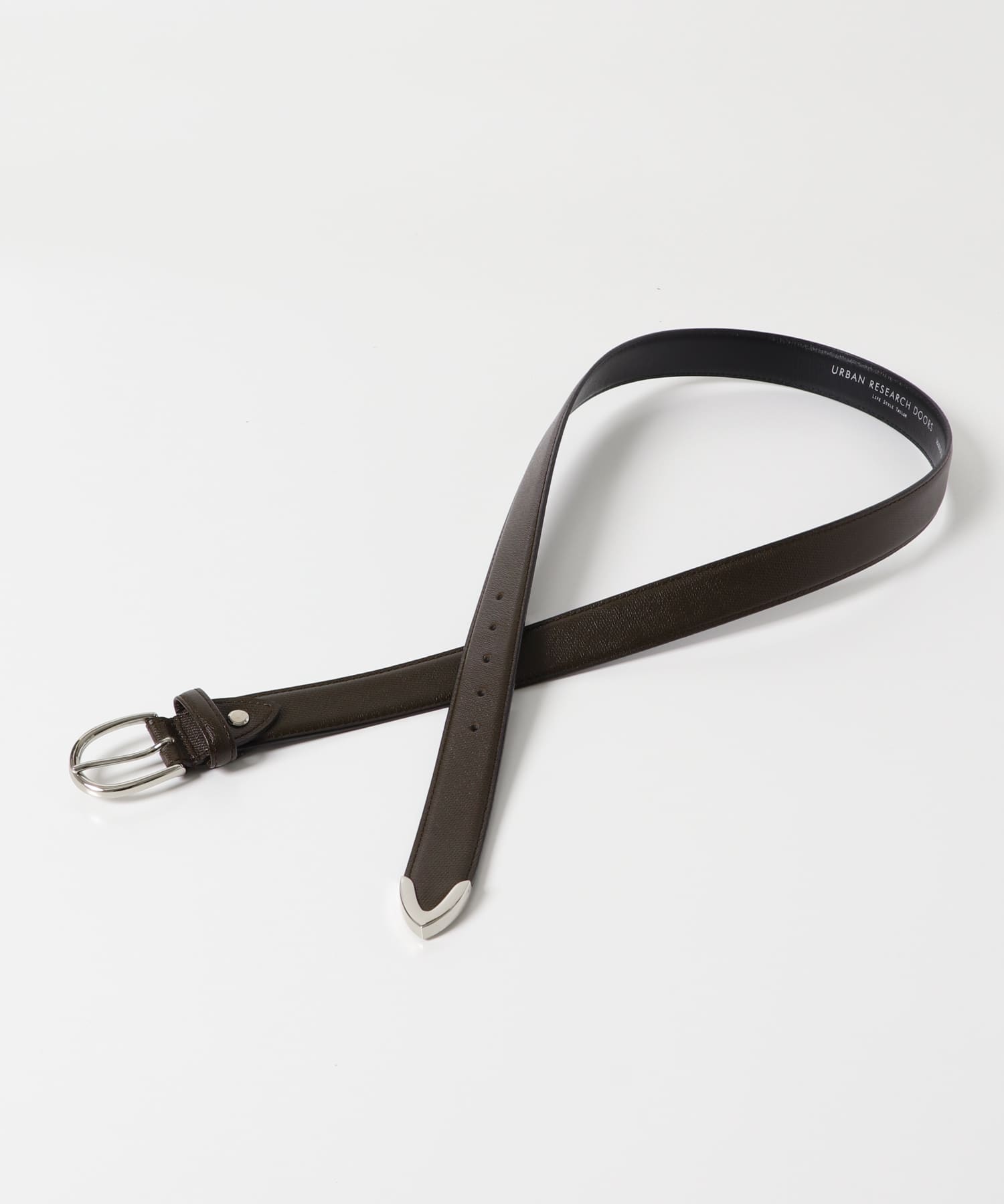 LIFE STYLE TAILOR　サフィアーノレザープンターレベルト BROWN FREE