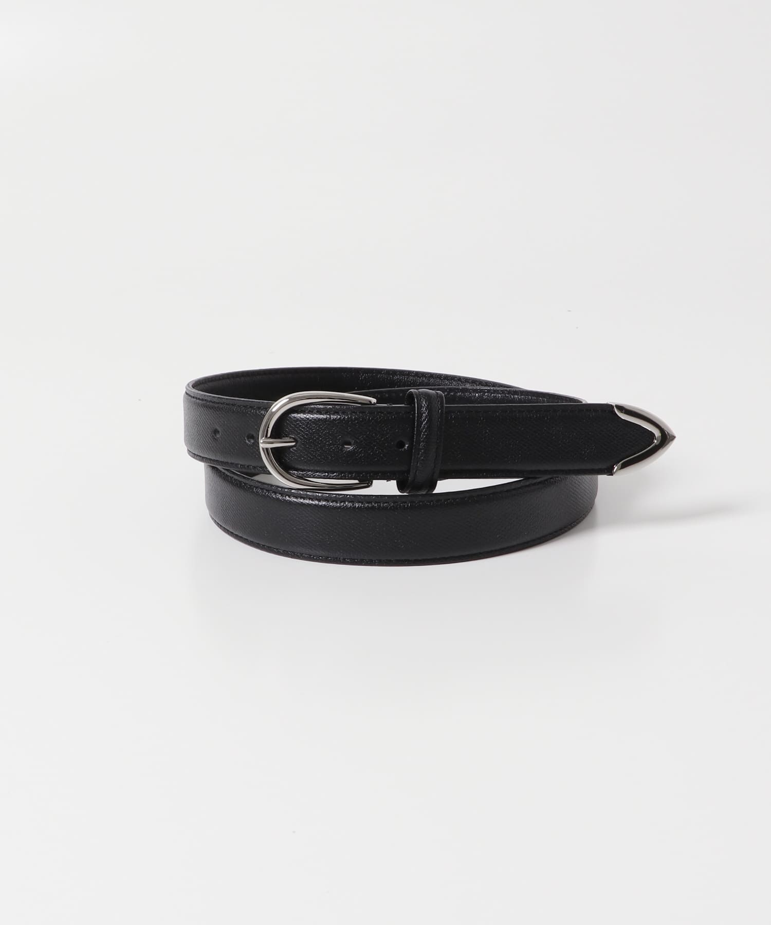 LIFE STYLE TAILOR　サフィアーノレザープンターレベルト BLACK FREE