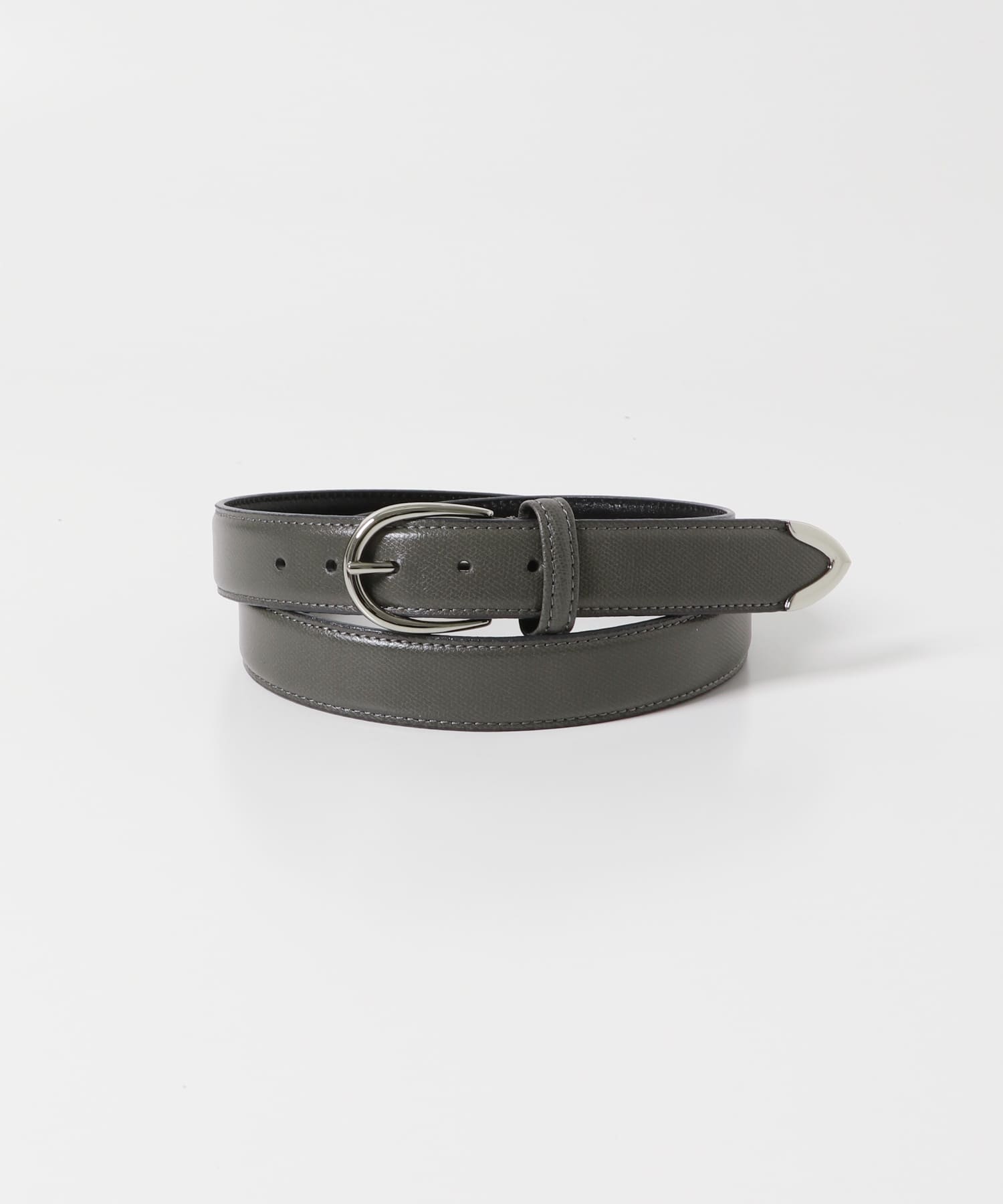 LIFE STYLE TAILOR　サフィアーノレザープンターレベルト GRAY FREE