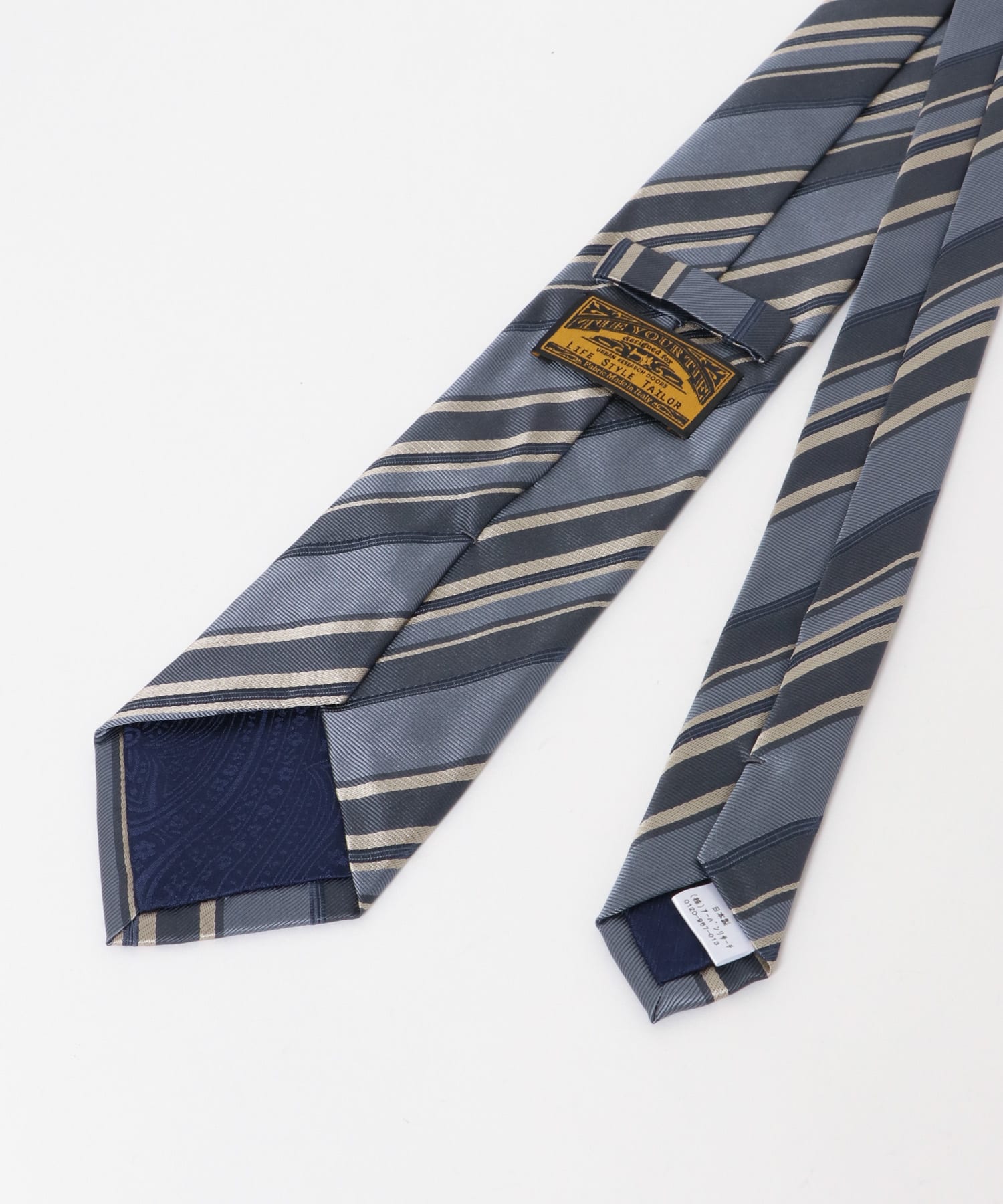 TIE YOUR TIE タイユアタイ ウール ネクタイ レジメンタル B530 TIE YOUR TIE(タイユアタイ)】ジオメトリック柄シルクネクタイ