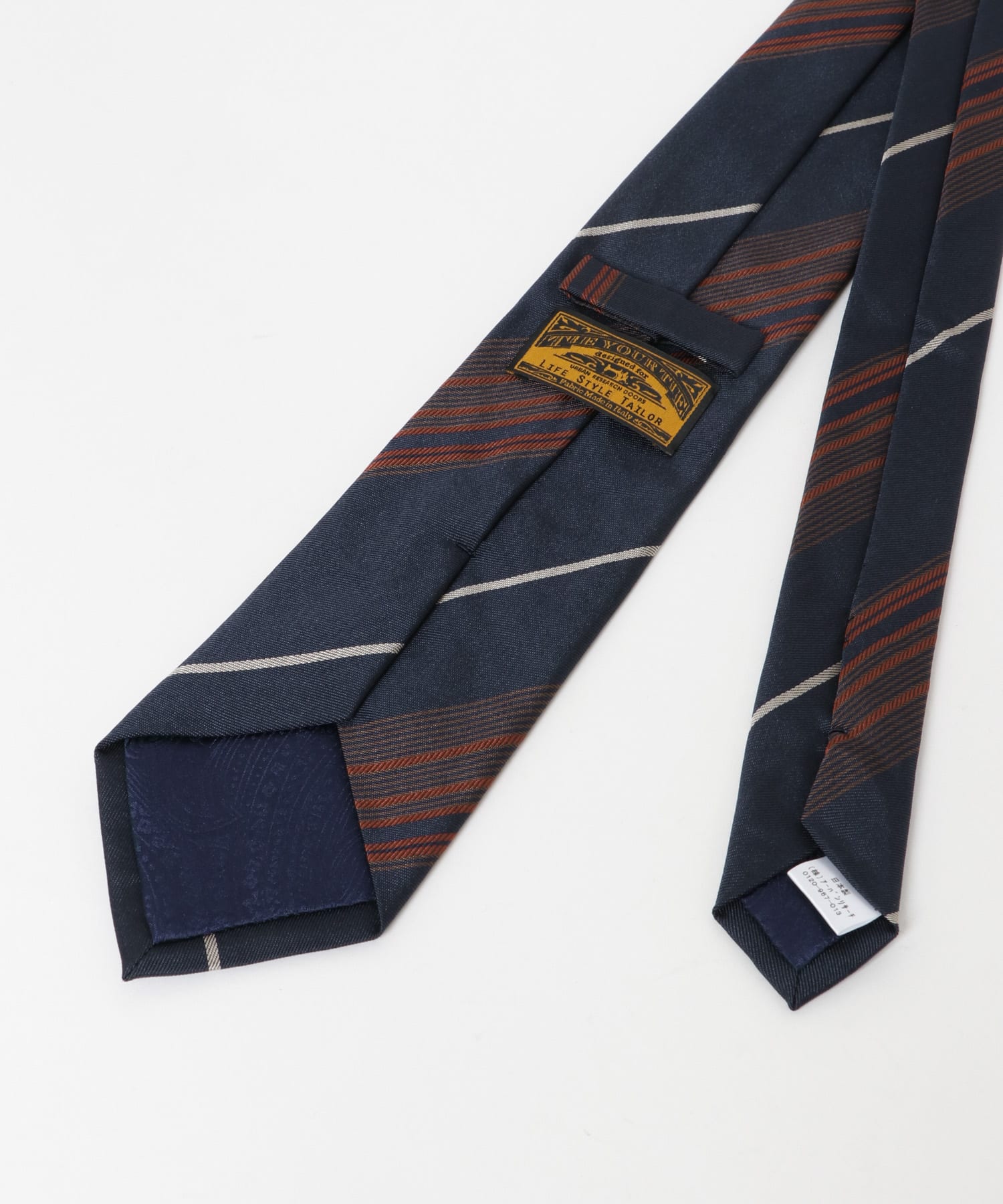LIFE STYLE TAILOR　TIE YOUR TIE DESIGN タイ4 03NVY-ORG -