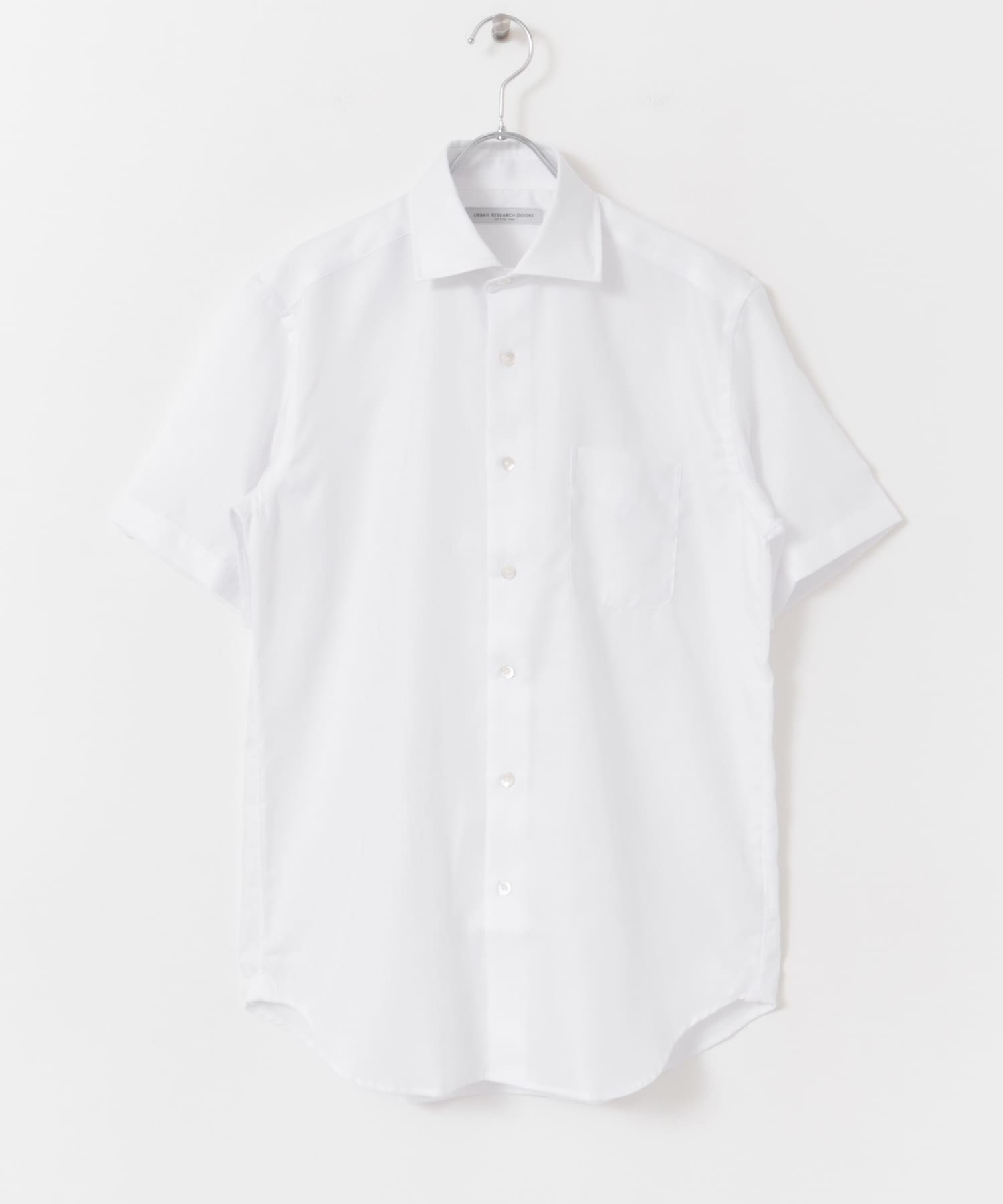 LIFE STYLE TAILOR　セミワイド半袖シャツ WHITE 37