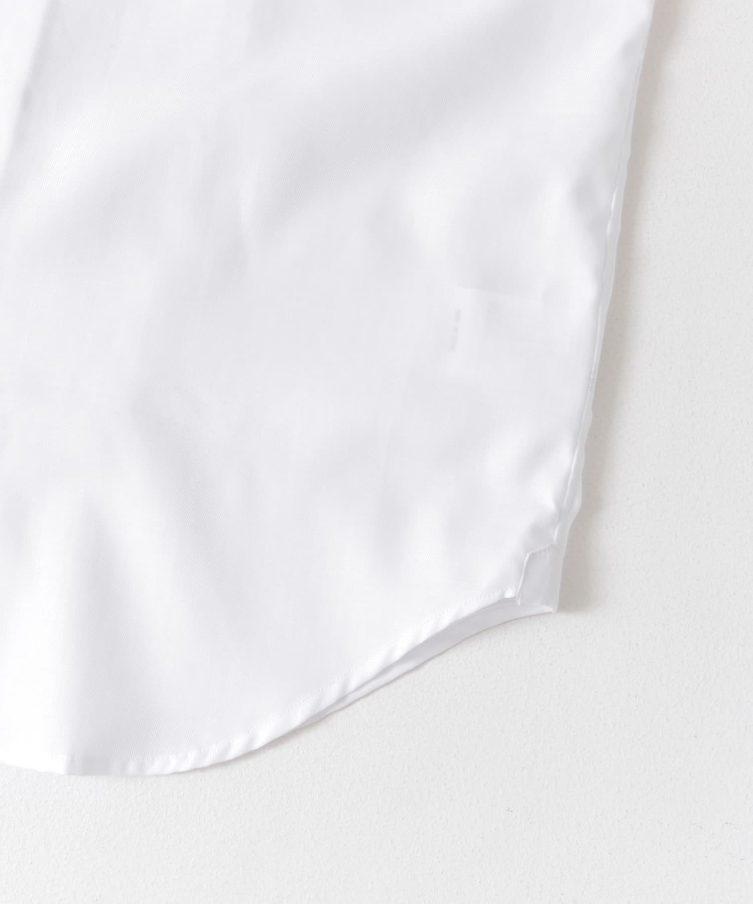 LIFE STYLE TAILOR　セミワイド半袖シャツ WHITE 37