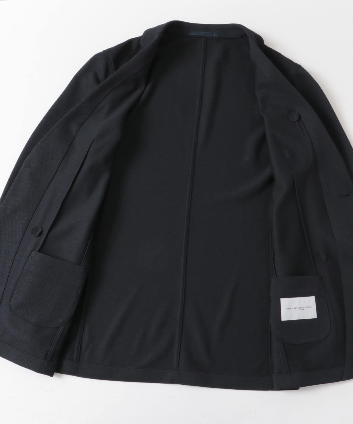 『イージーケア/防シワ/速乾』LIFE STYLE TAILOR　メランジニットイージーJK NAVY 44