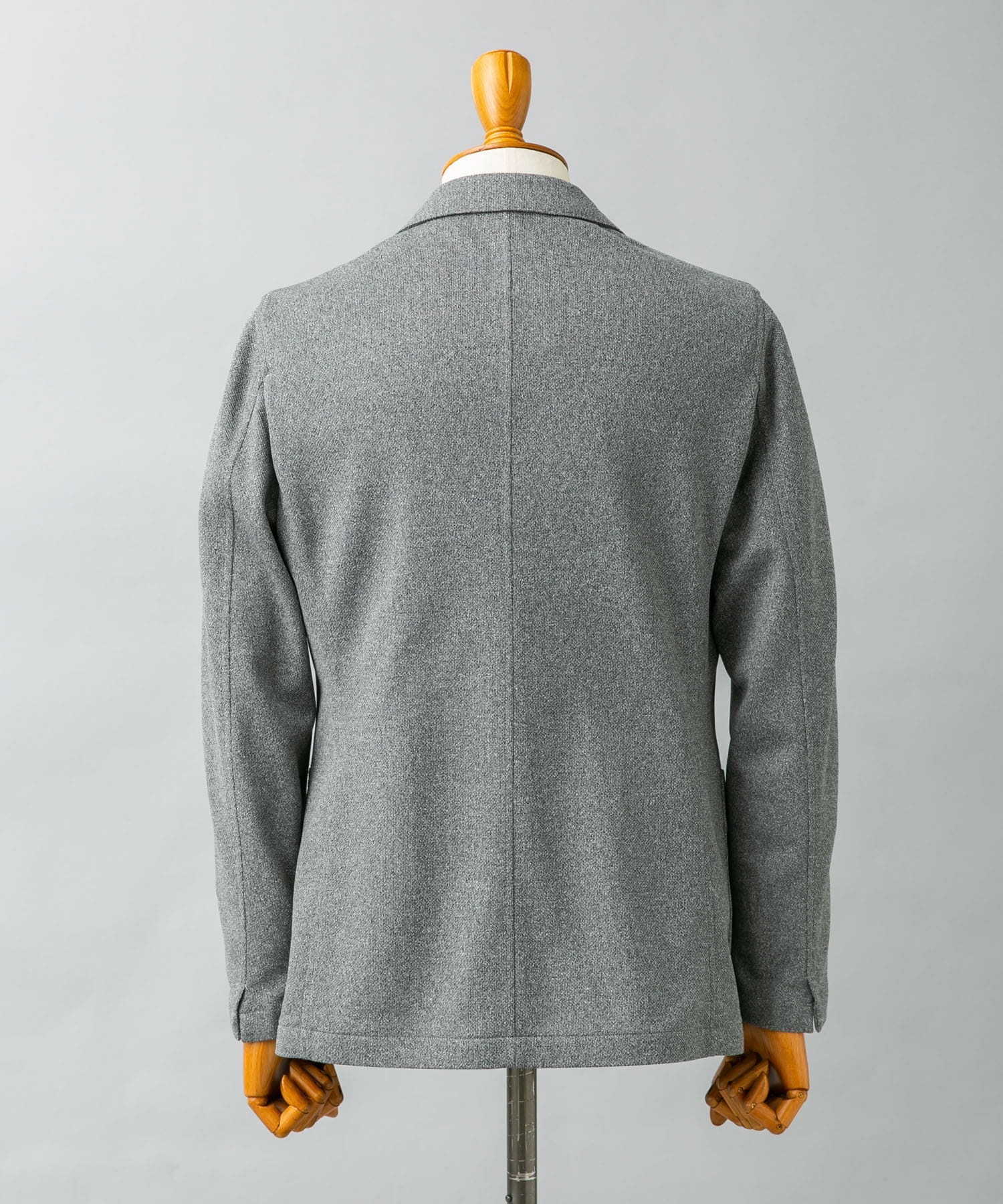 『イージーケア/防シワ/速乾』LIFE STYLE TAILOR　メランジニットイージーJK GRAY 44