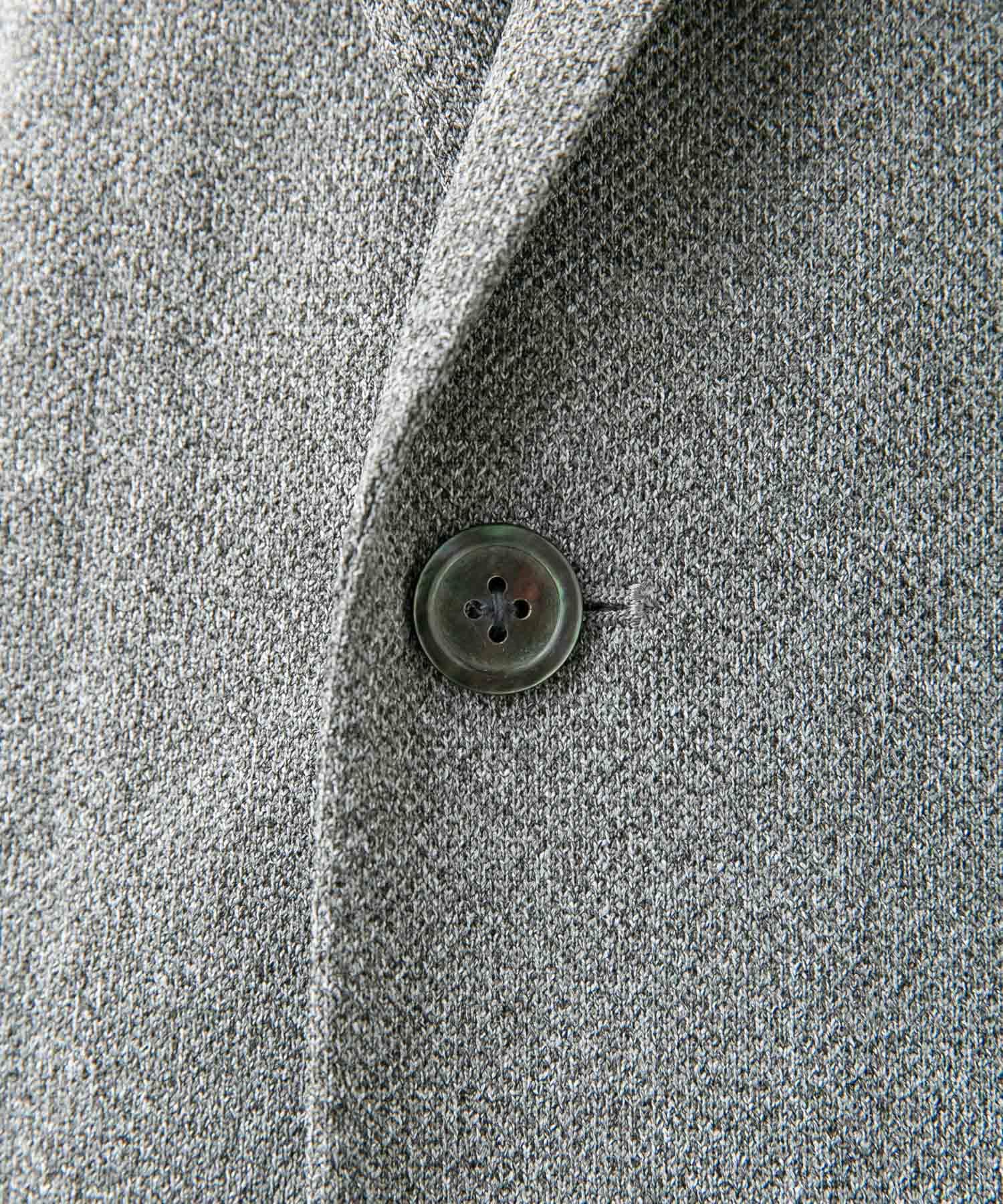 『イージーケア/防シワ/速乾』LIFE STYLE TAILOR　メランジニットイージーJK GRAY 46