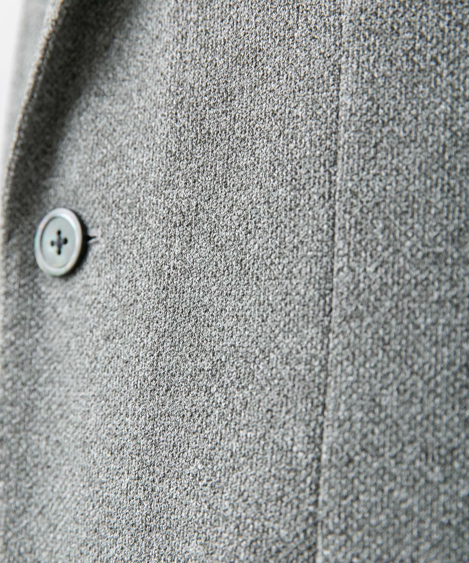『イージーケア/防シワ/速乾』LIFE STYLE TAILOR　メランジニットイージーJK GRAY 46