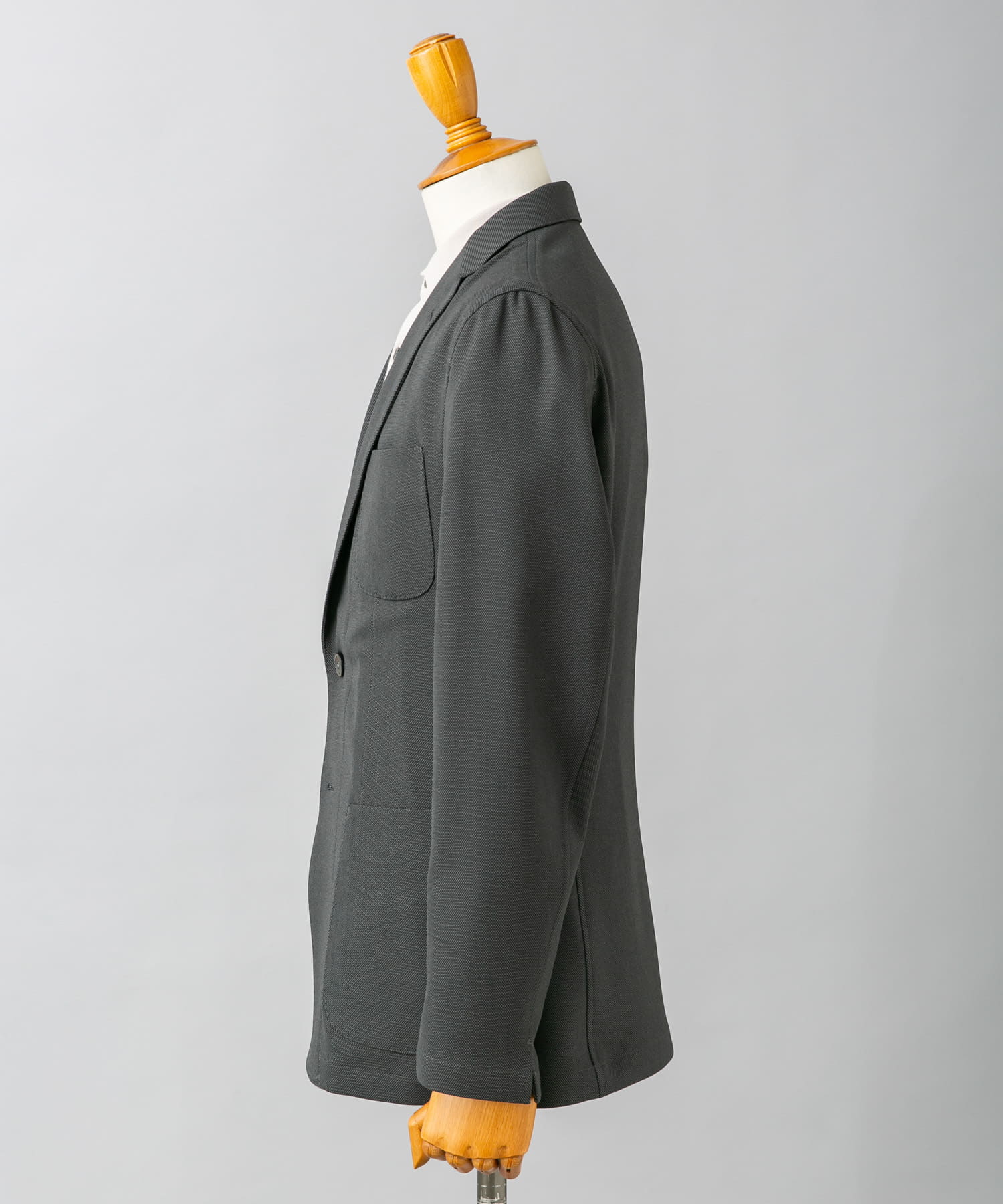 『吸水速乾/イージーケア』LIFE STYLE TAILOR　ドライタッチストレッチイージーJK2 CHARCOAL 44