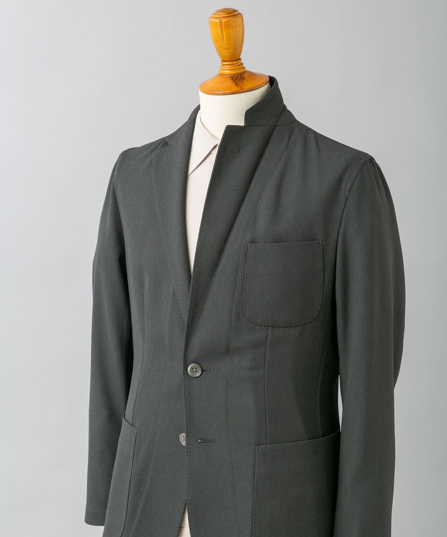 『吸水速乾/イージーケア』LIFE STYLE TAILOR　ドライタッチストレッチイージーJK2 CHARCOAL 44