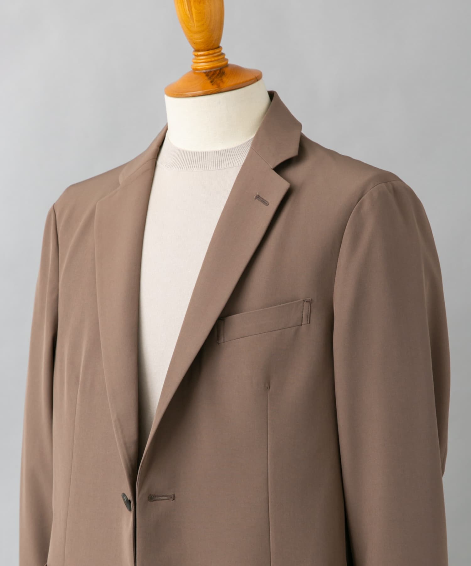 『イージーケア』LIFE STYLE TAILOR　4WAYストレッチライトコンフォータブルJK MOCHA M