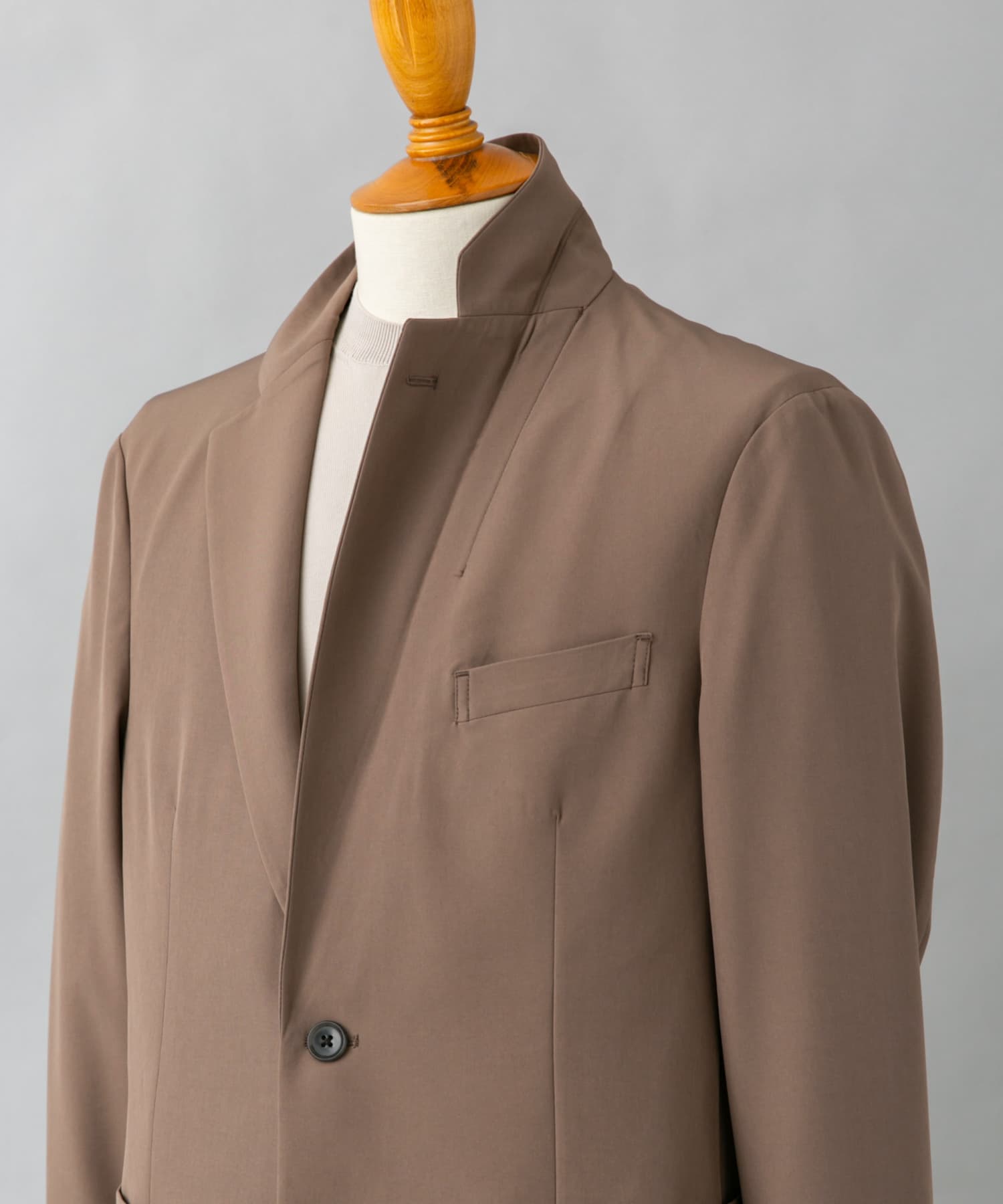 『イージーケア』LIFE STYLE TAILOR　4WAYストレッチライトコンフォータブルJK MOCHA M