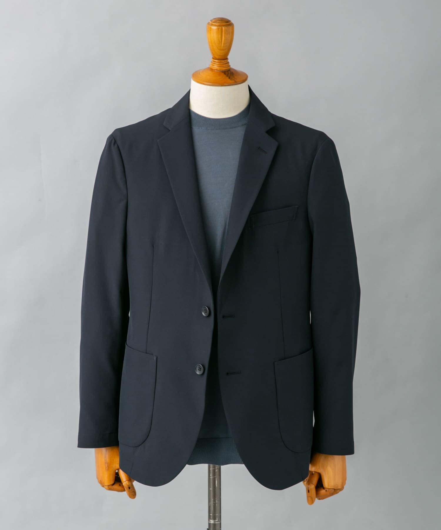 『イージーケア』LIFE STYLE TAILOR　4WAYストレッチライトコンフォータブルJK NAVY M