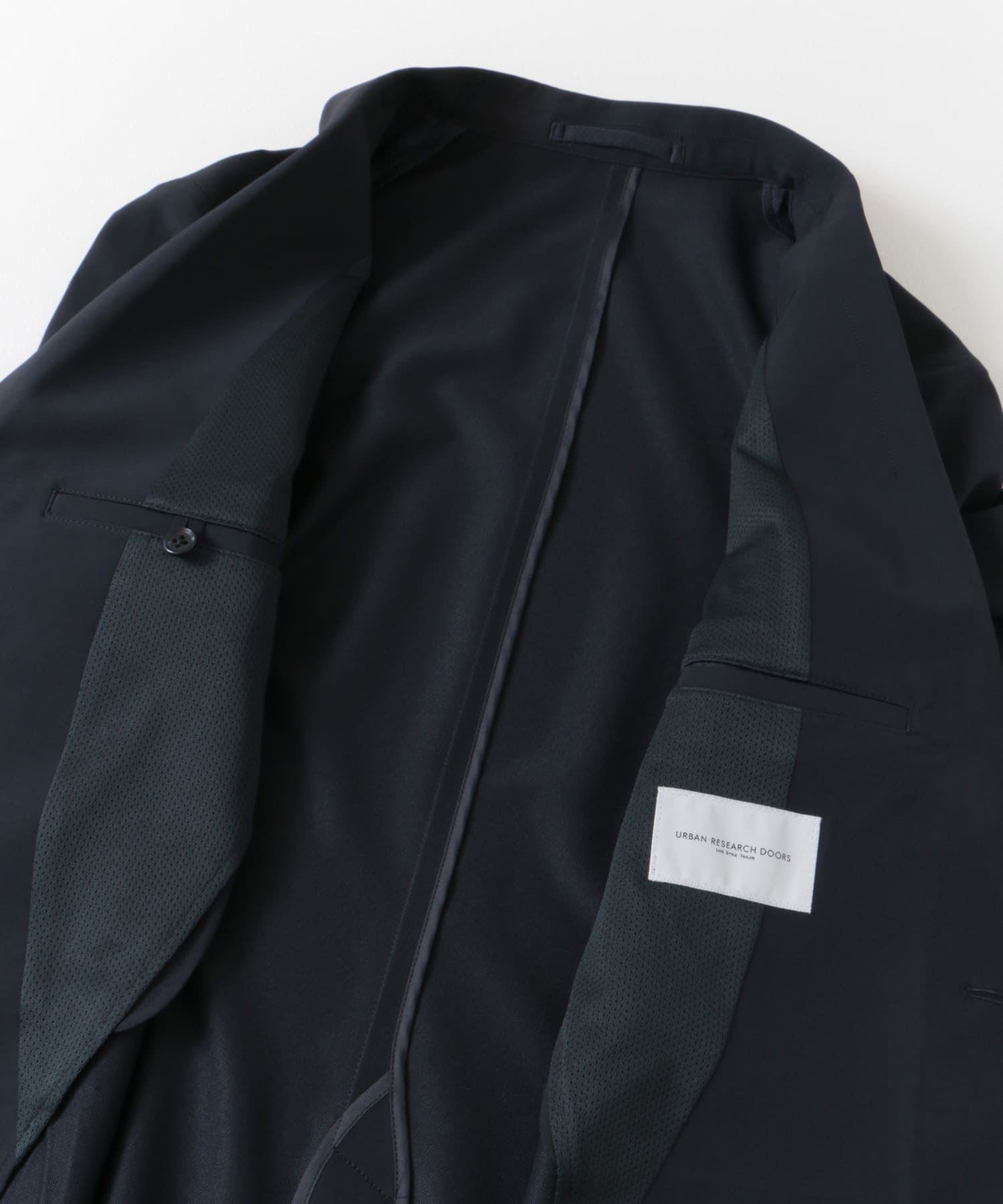『イージーケア』LIFE STYLE TAILOR　4WAYストレッチライトコンフォータブルJK NAVY S