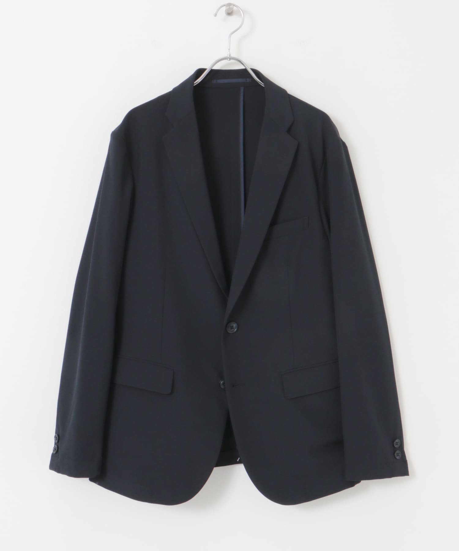 『イージーケア/速乾』LIFE STYLE TAILOR　ウォッシャブルアクティブジャケット NAVY S