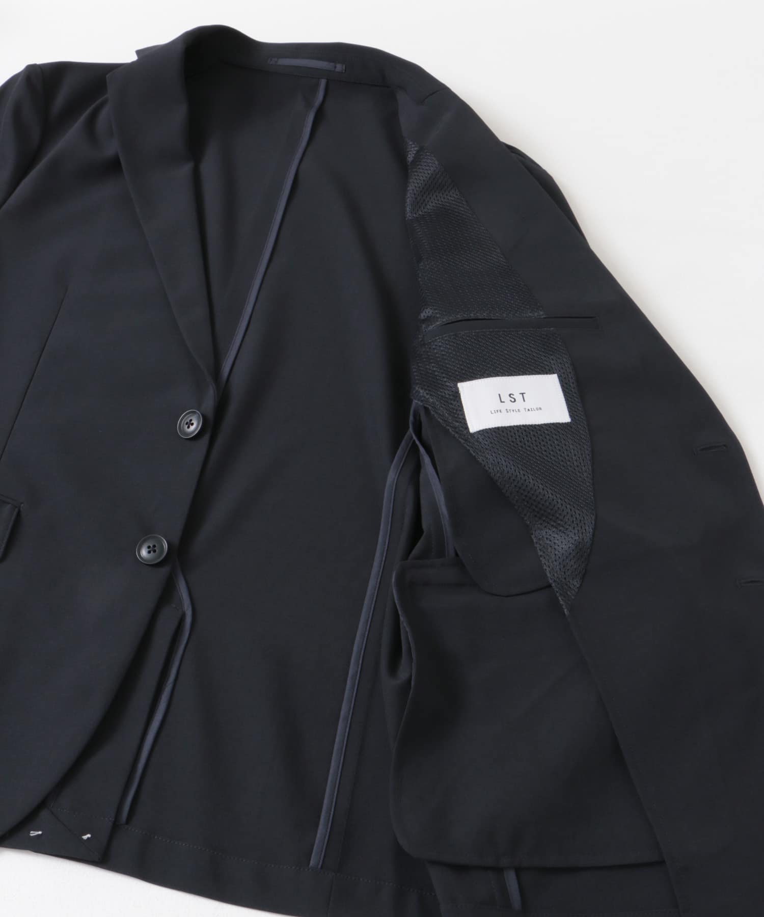 『イージーケア/速乾』LIFE STYLE TAILOR　ウォッシャブルアクティブジャケット NAVY S