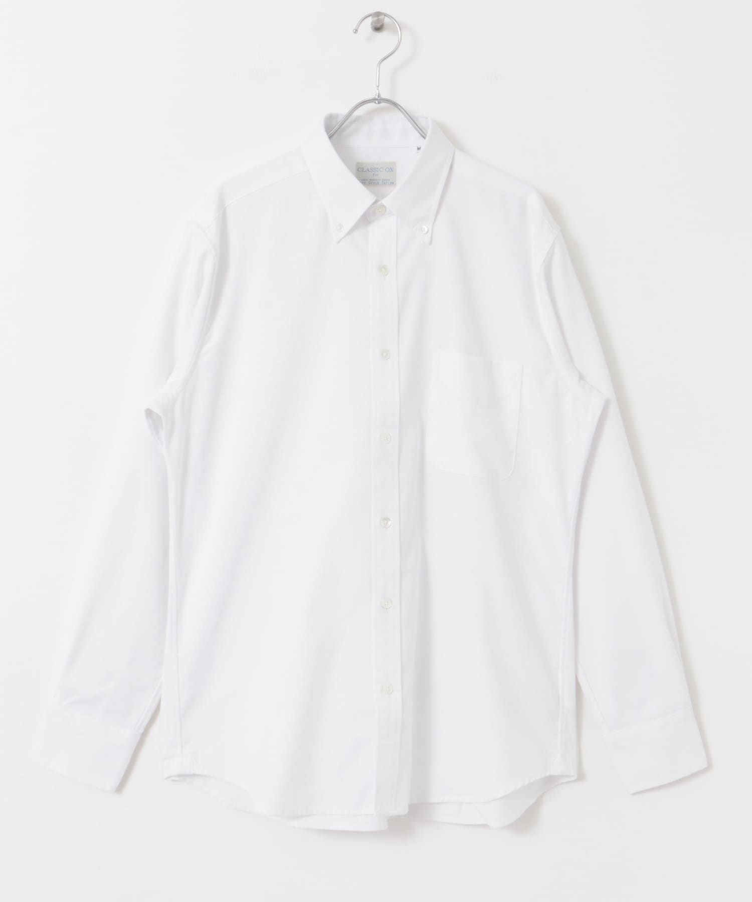 『イージーケア』LIFE STYLE TAILOR　マルチスペック CLASSIC OX BDシャツ WHITE S