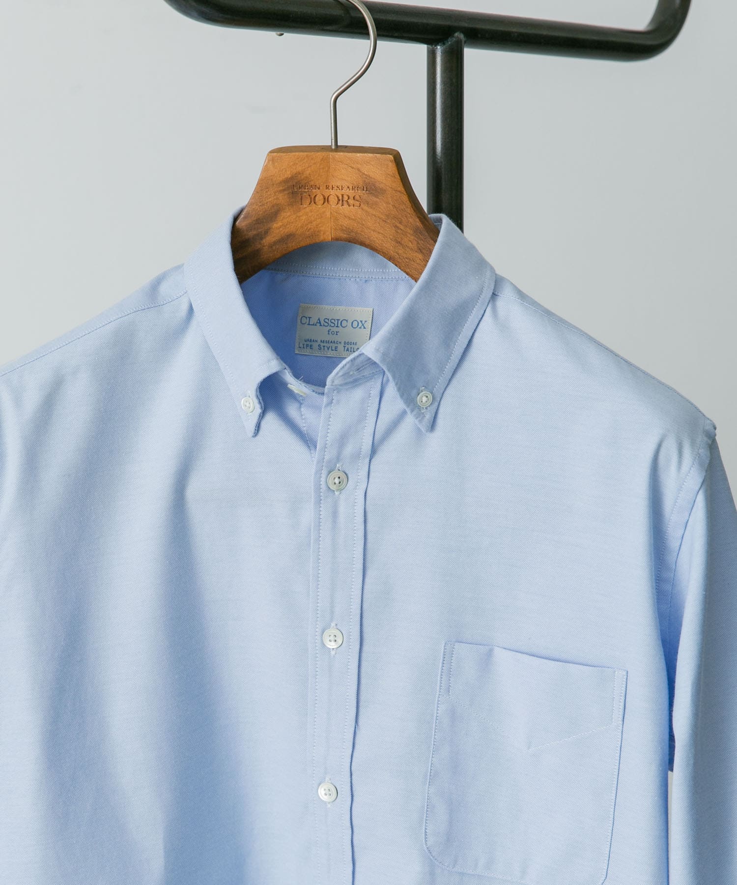 『イージーケア』LIFE STYLE TAILOR　マルチスペック CLASSIC OX BDシャツ BLUE S