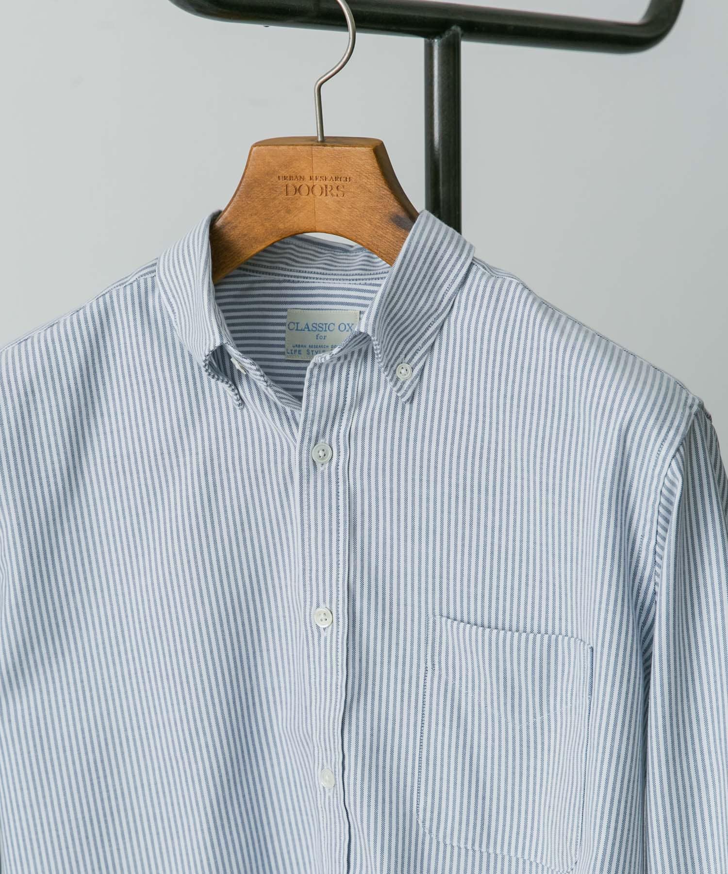『イージーケア』LIFE STYLE TAILOR　マルチスペック CLASSIC OX BDシャツ BLUE-ST S