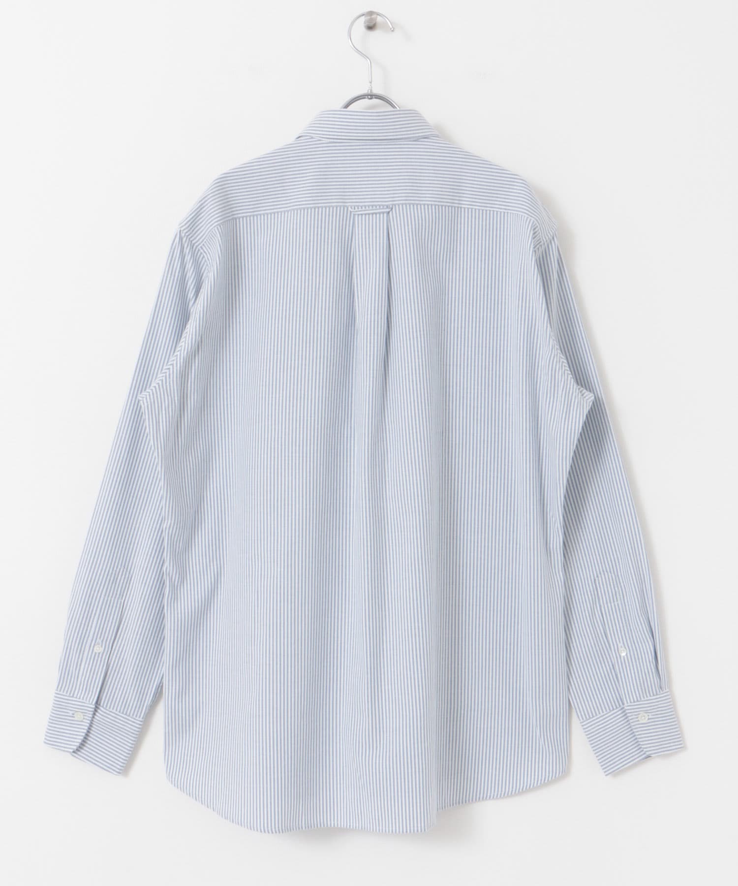 『イージーケア』LIFE STYLE TAILOR　マルチスペック CLASSIC OX BDシャツ BLUE-ST S