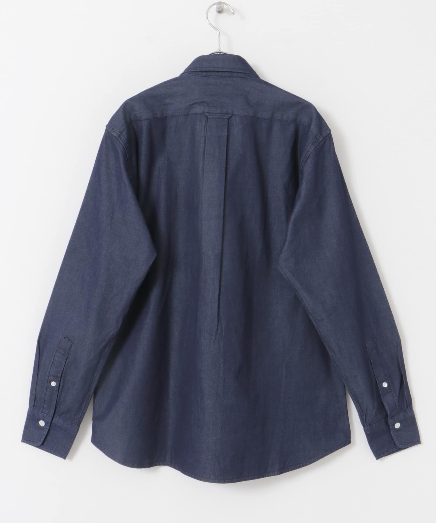 LIFE STYLE TAILOR　デニムボタンダウンシャツ NAVY S