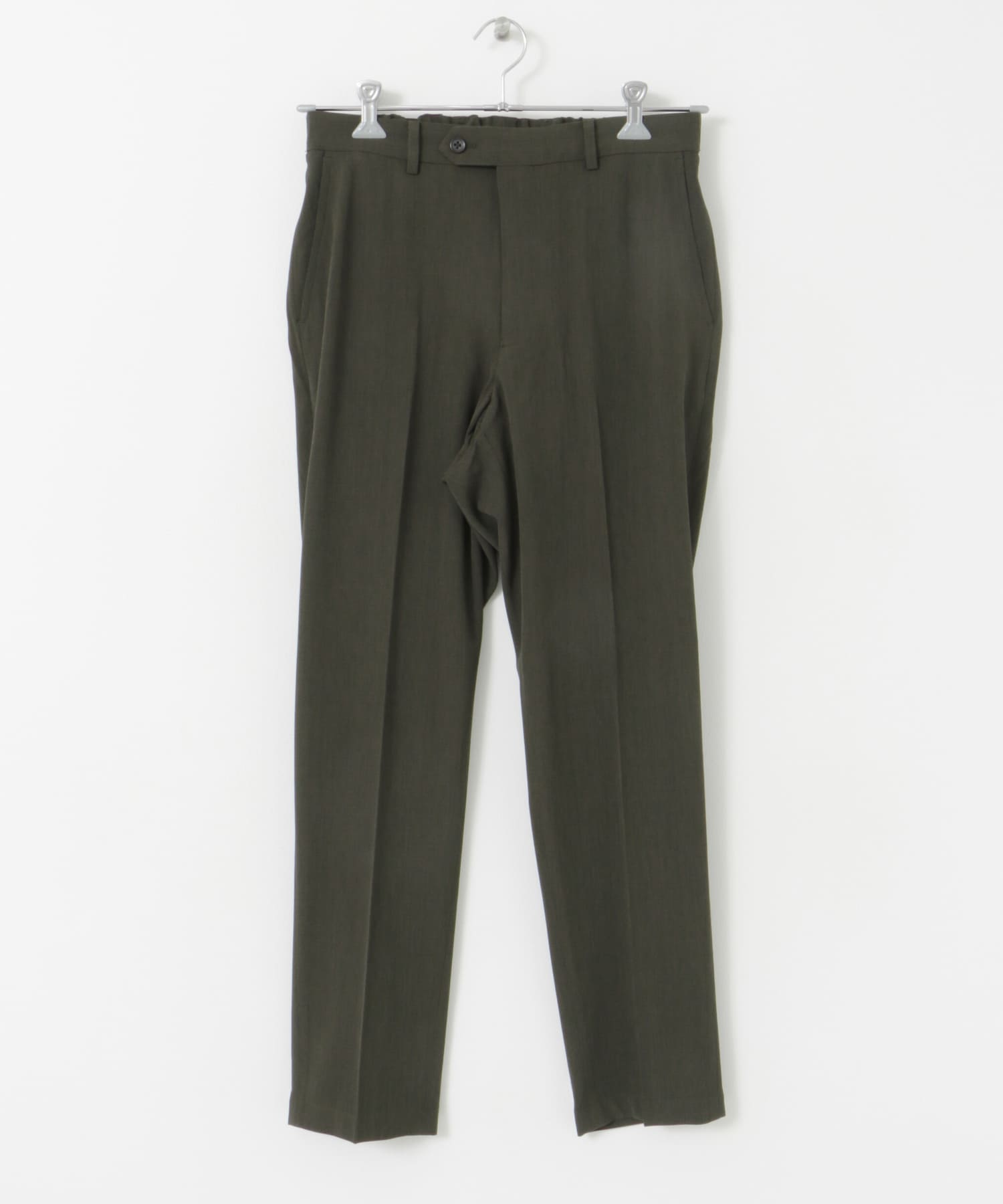 『洗濯可/防シワ』LIFE STYLE TAILOR　カルゼストレッチコンフォータブルパンツ KHAKI S