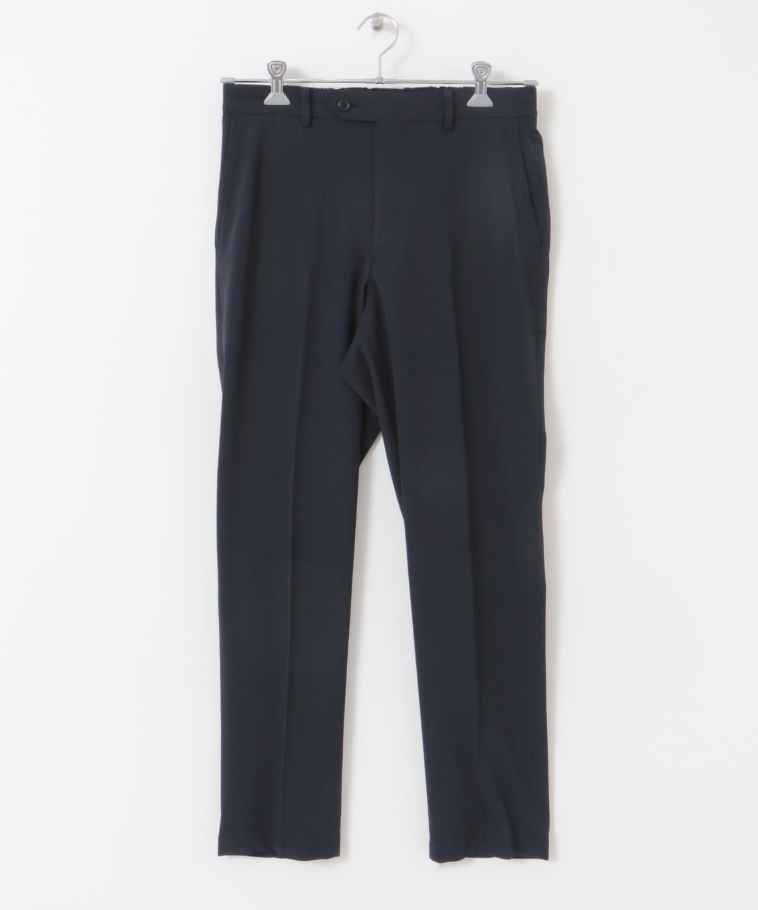 『洗濯可/防シワ』LIFE STYLE TAILOR　カルゼストレッチコンフォータブルパンツ NAVY S
