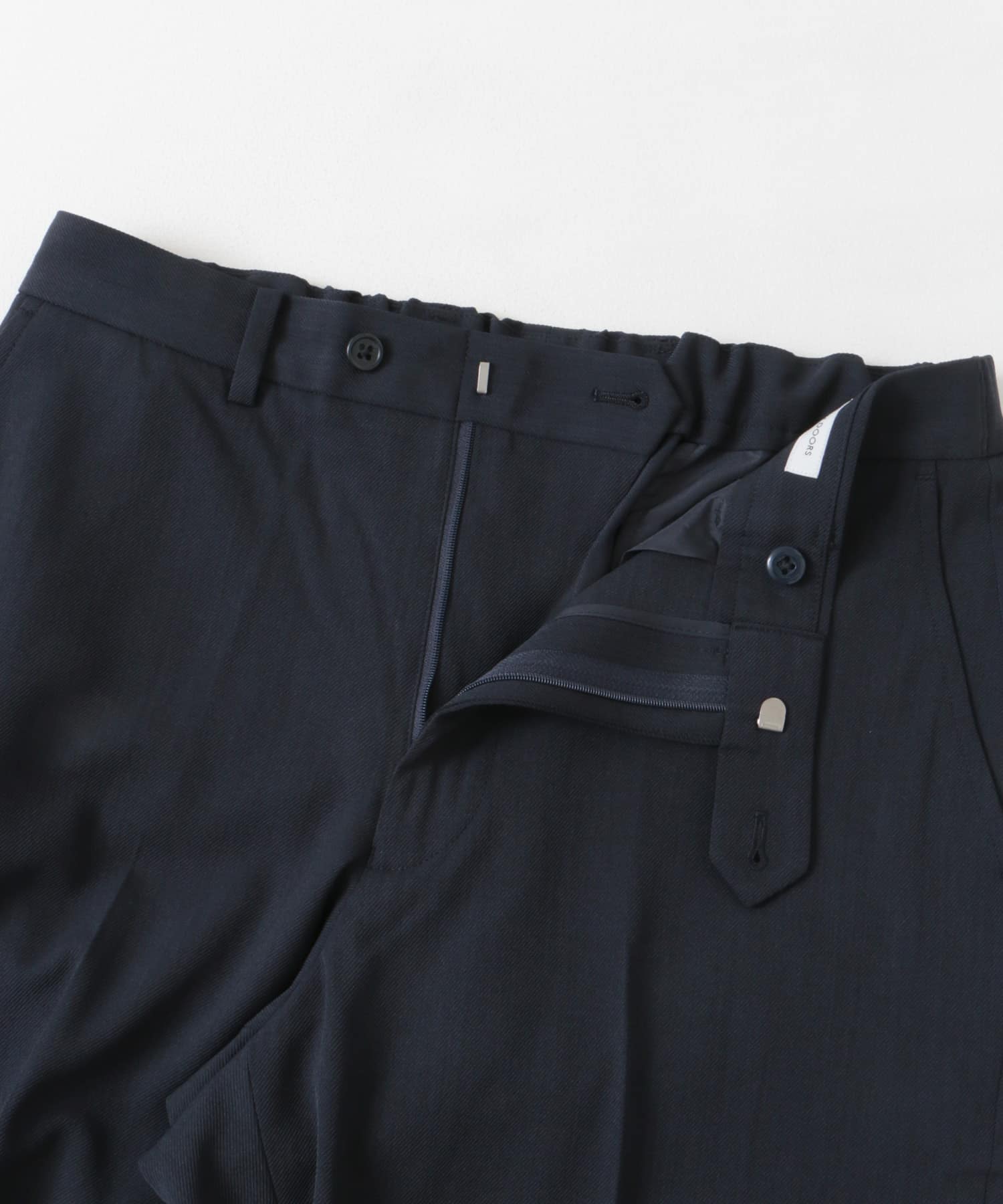 『洗濯可/防シワ』LIFE STYLE TAILOR　カルゼストレッチコンフォータブルパンツ NAVY S