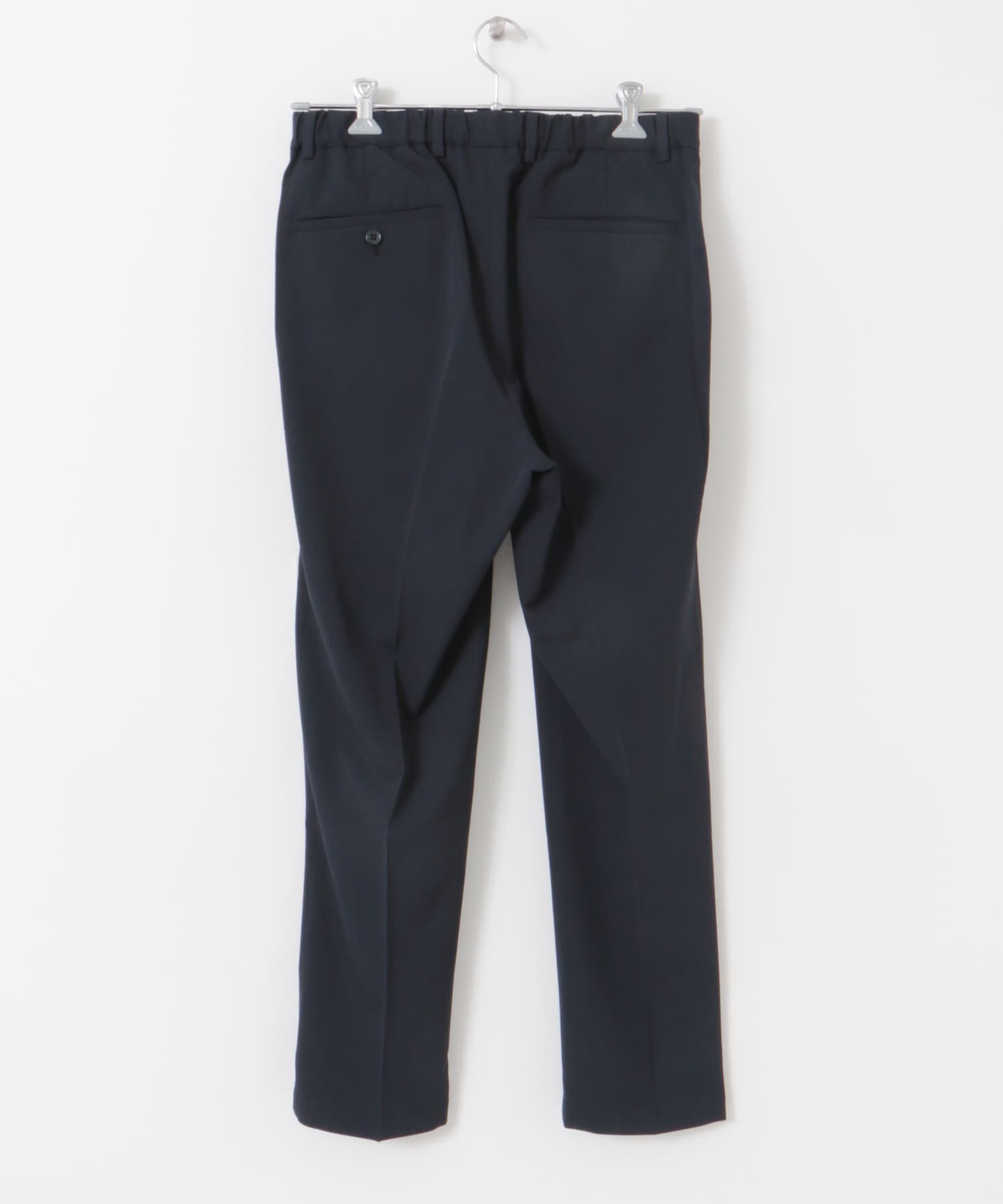 『洗濯可/防シワ』LIFE STYLE TAILOR　カルゼストレッチコンフォータブルパンツ NAVY S