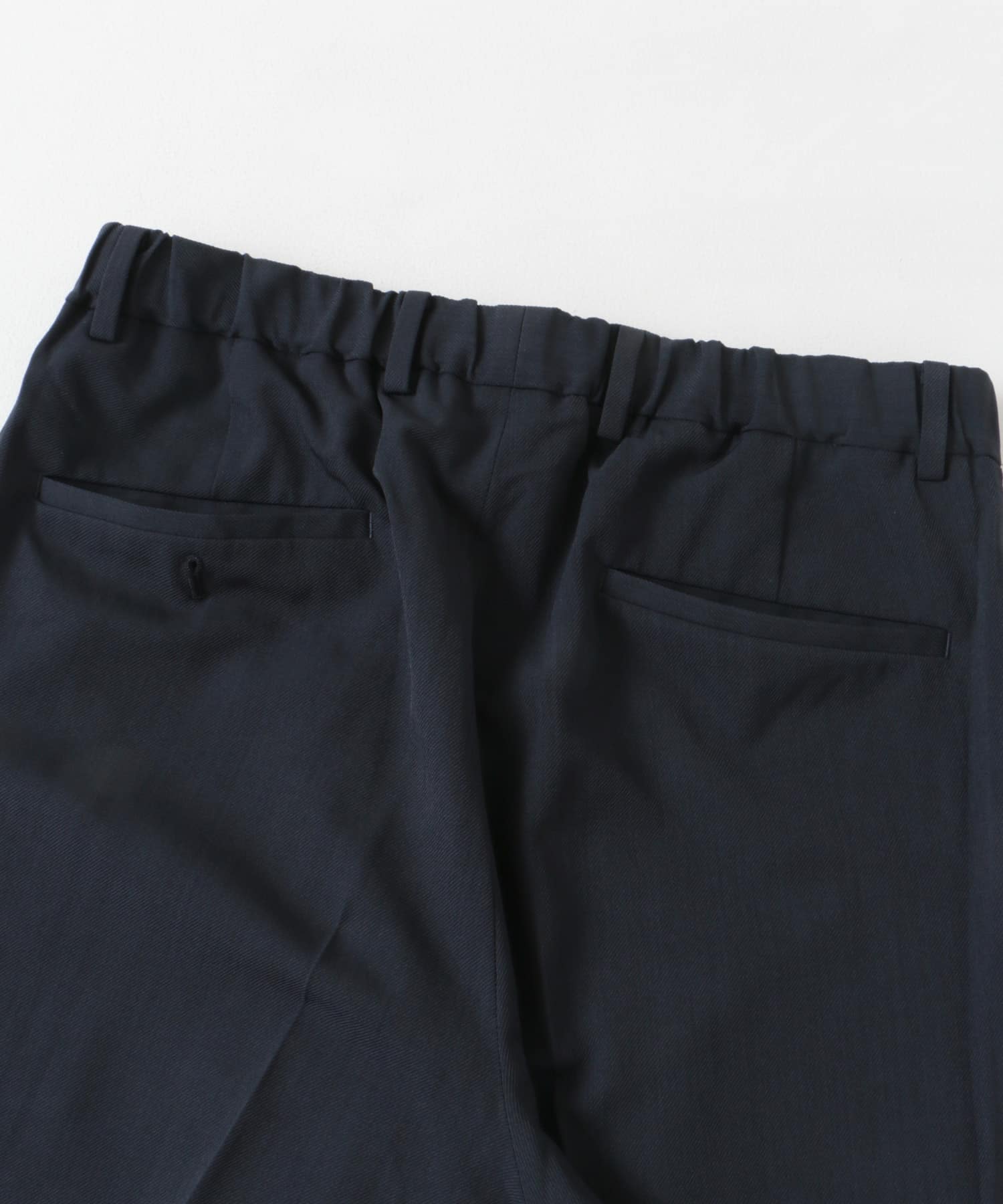 『洗濯可/防シワ』LIFE STYLE TAILOR　カルゼストレッチコンフォータブルパンツ NAVY S