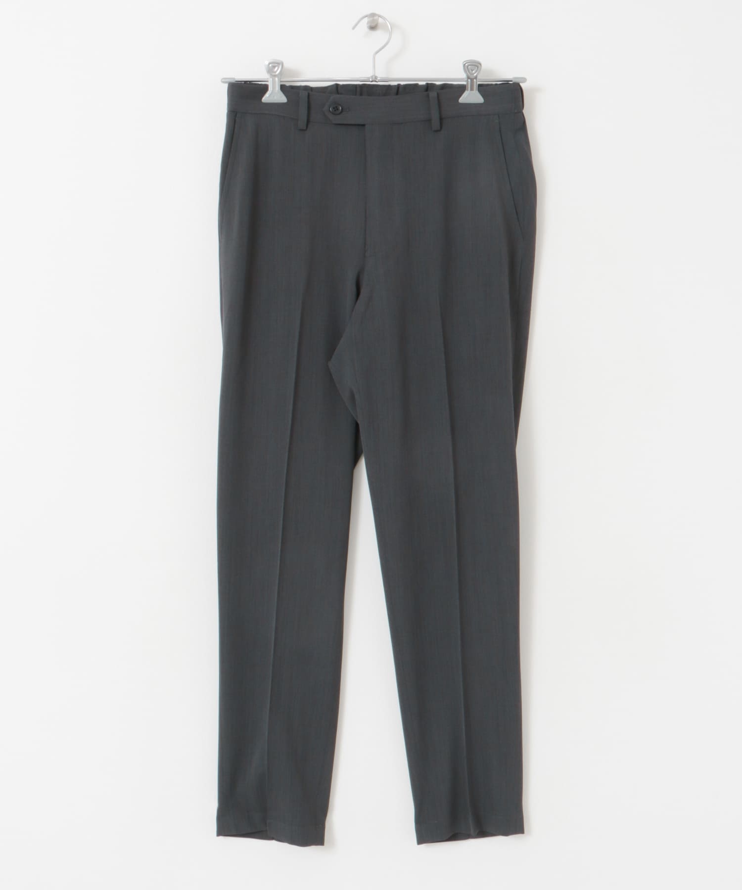 『洗濯可/防シワ』LIFE STYLE TAILOR　カルゼストレッチコンフォータブルパンツ GRAY S