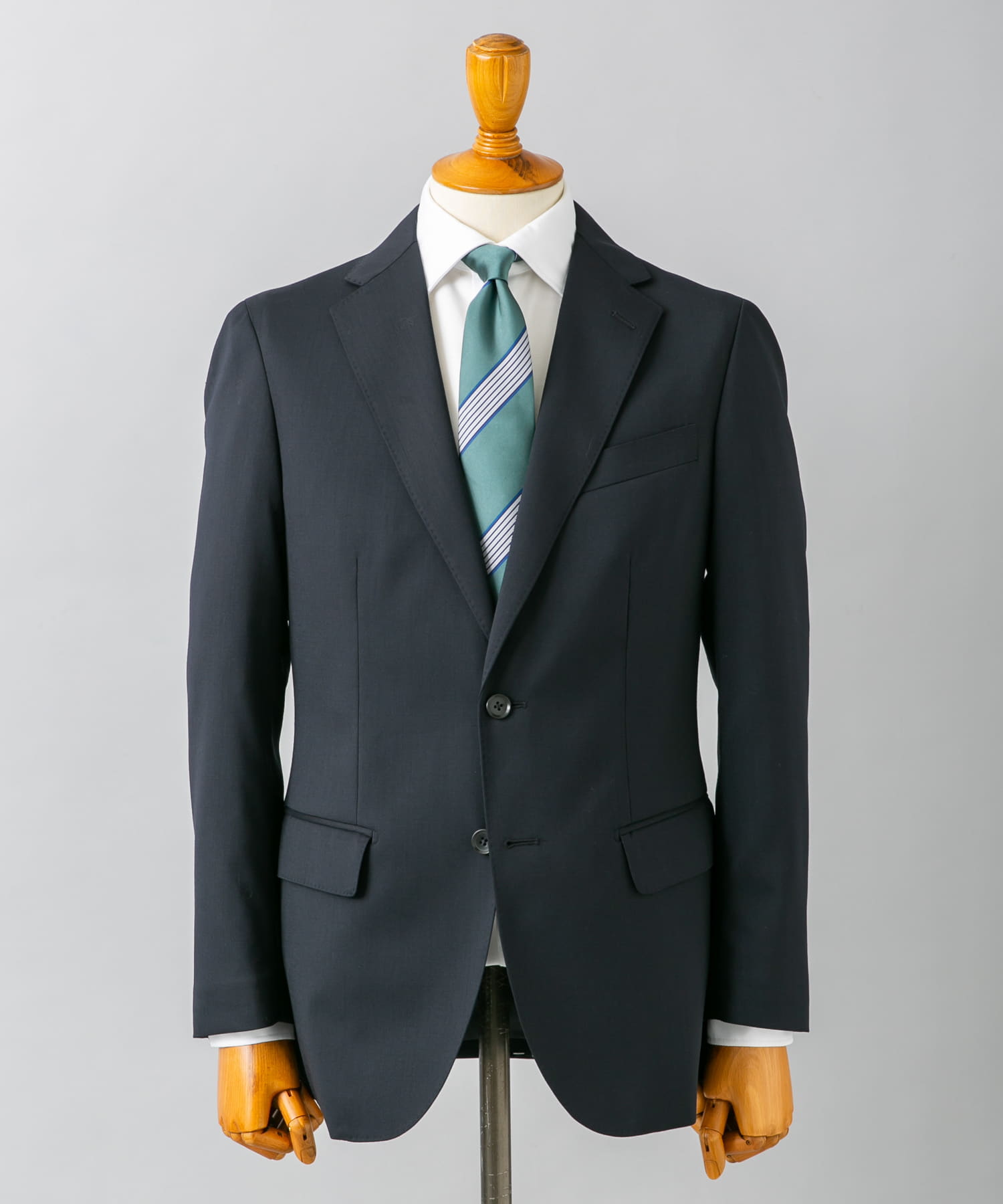 LIFE STYLE TAILOR　ウォッシャブルストレッチジャケット NAVY 46