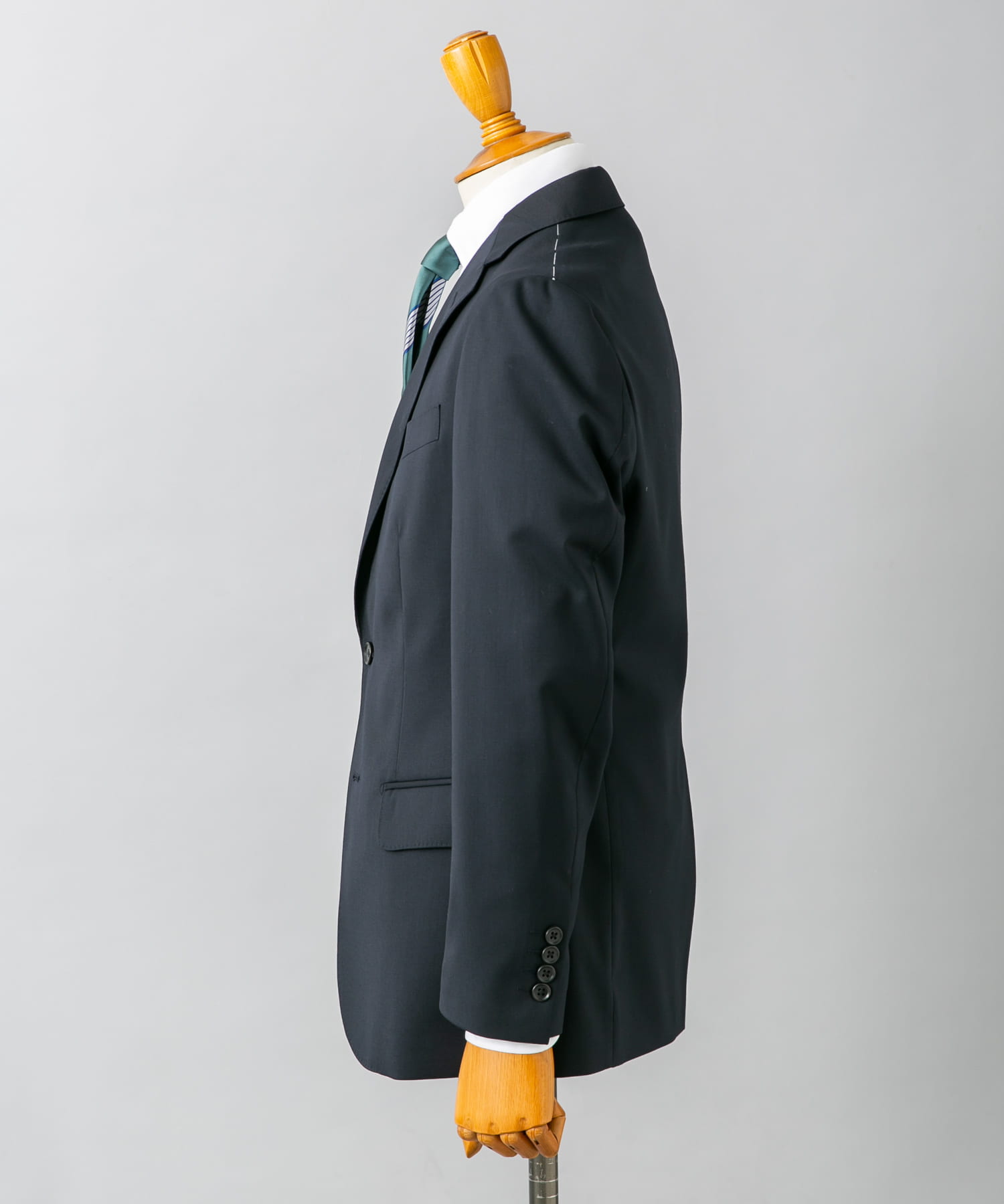 LIFE STYLE TAILOR　ウォッシャブルストレッチジャケット NAVY 46