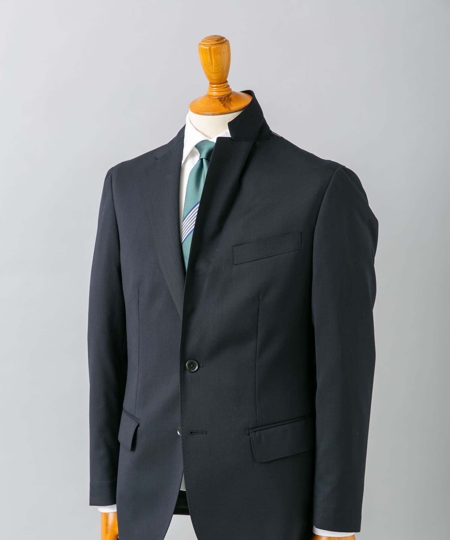 LIFE STYLE TAILOR　ウォッシャブルストレッチジャケット NAVY 46