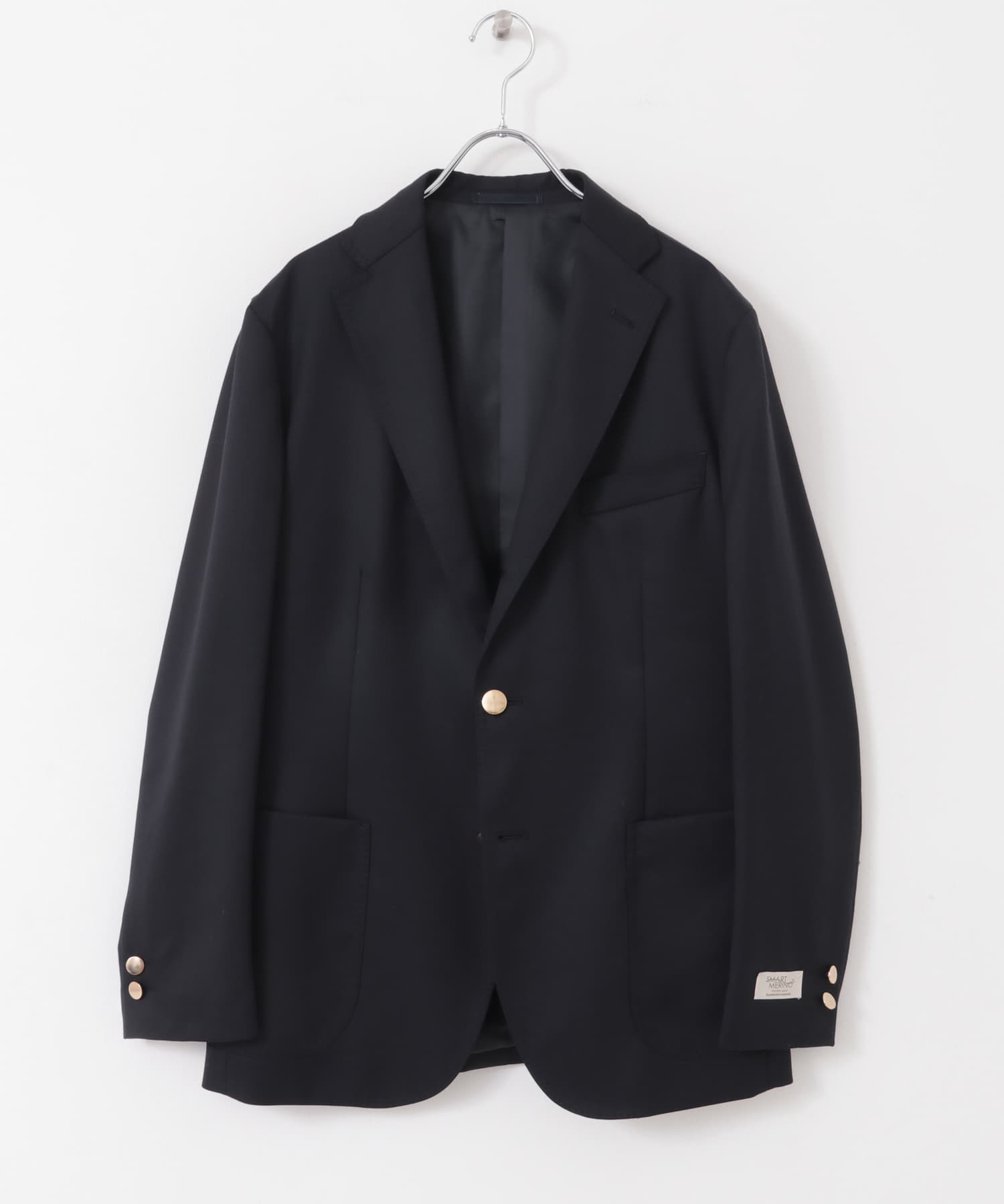LIFE STYLE TAILOR　メタルボタンブレザー NAVY 44