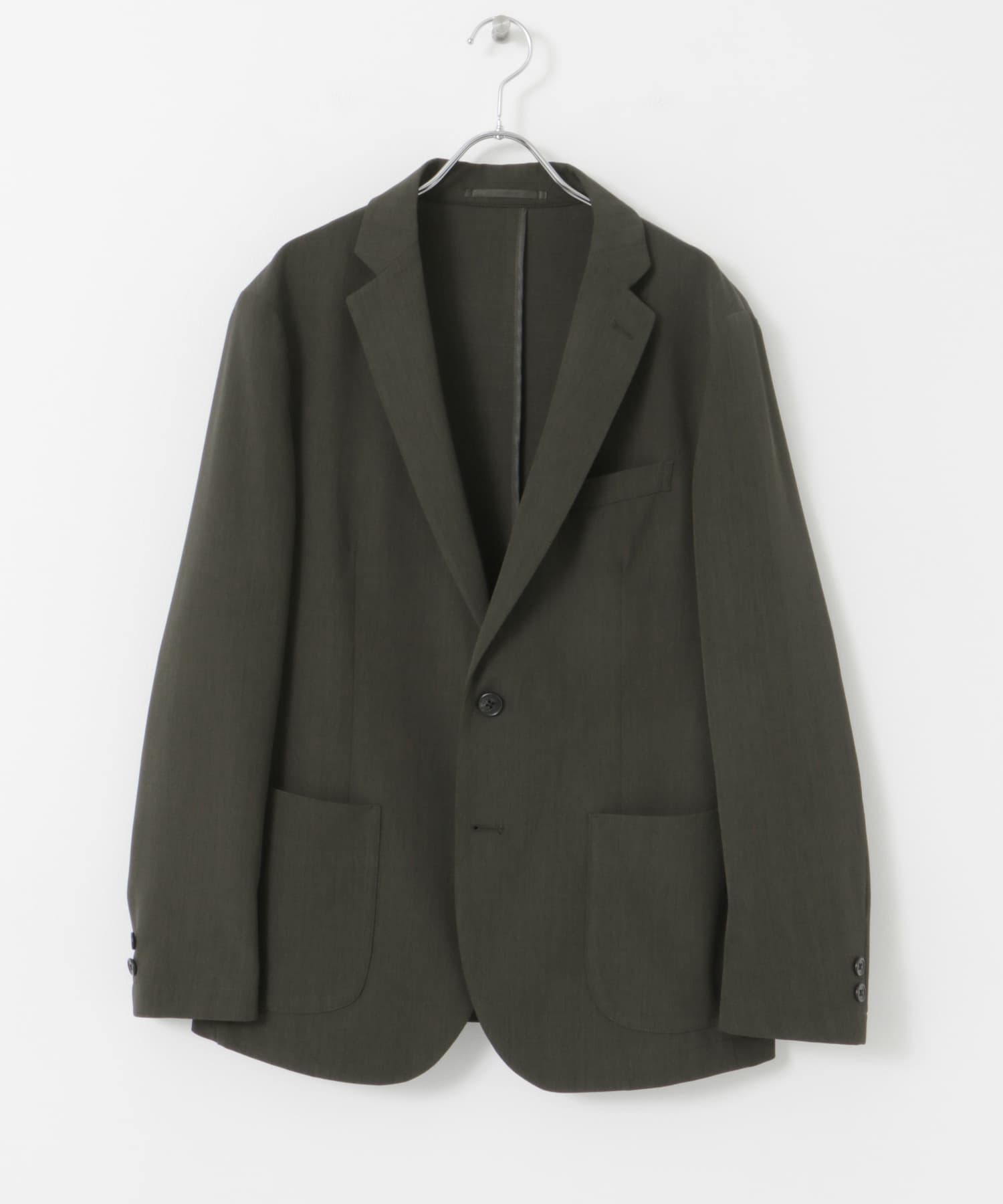 『洗濯可/防シワ』LIFE STYLE TAILOR　カルゼストレッチコンフォータブルジャケット KHAKI S