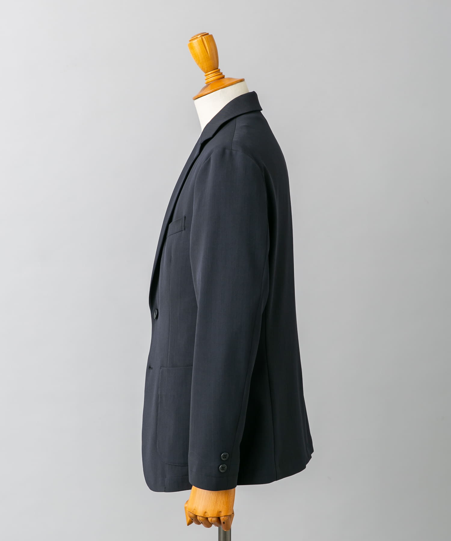 『洗濯可/防シワ』LIFE STYLE TAILOR　カルゼストレッチコンフォータブルジャケット NAVY M