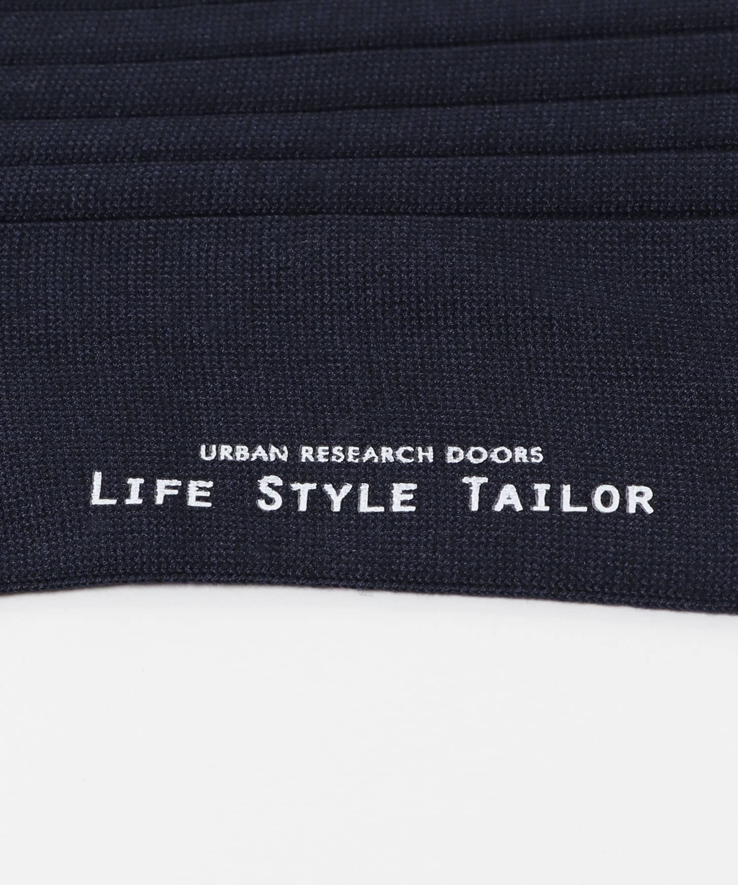 LIFE STYLE TAILOR　リブドレスソックス NAVY -