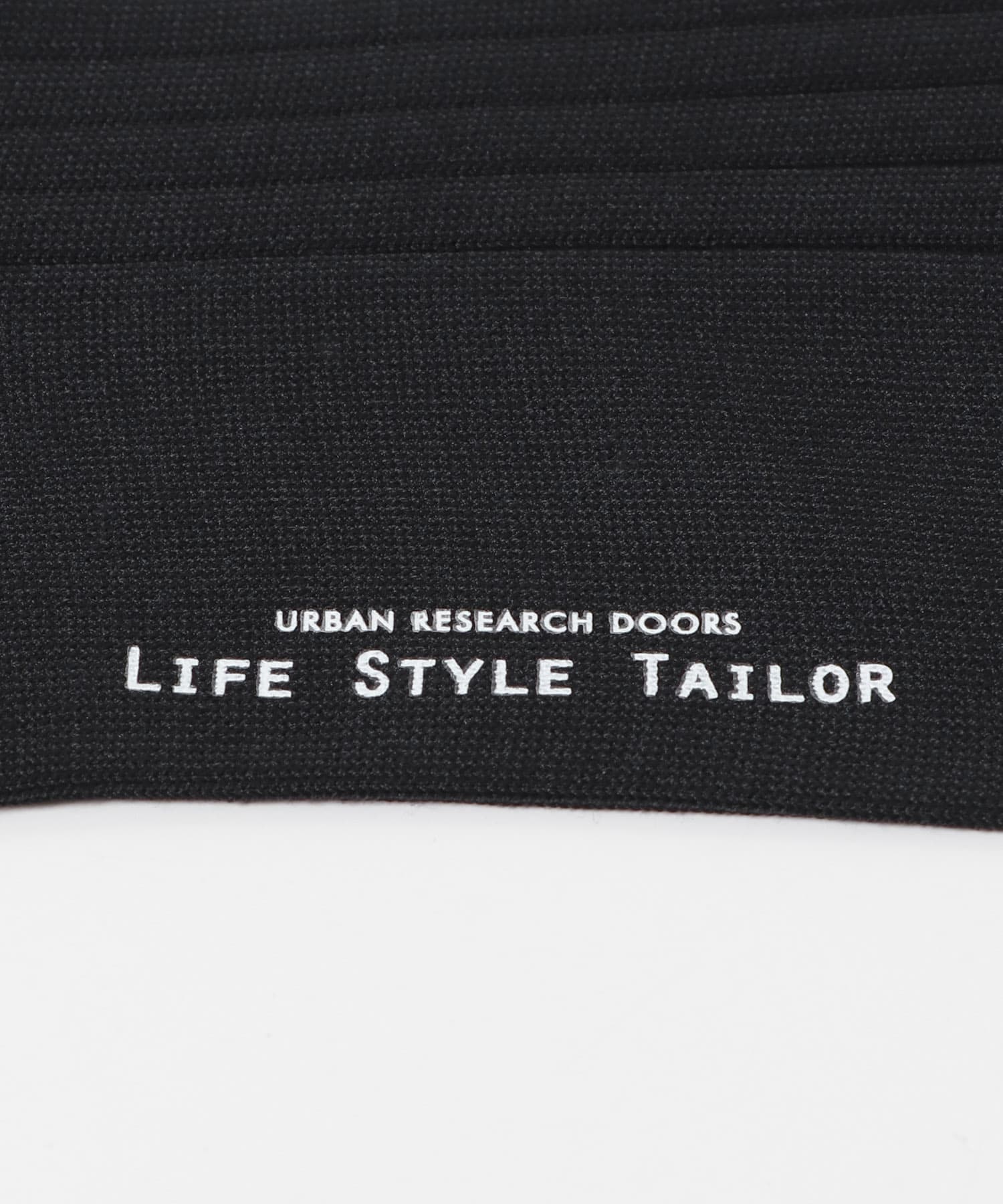 LIFE STYLE TAILOR　リブドレスソックス BLACK -