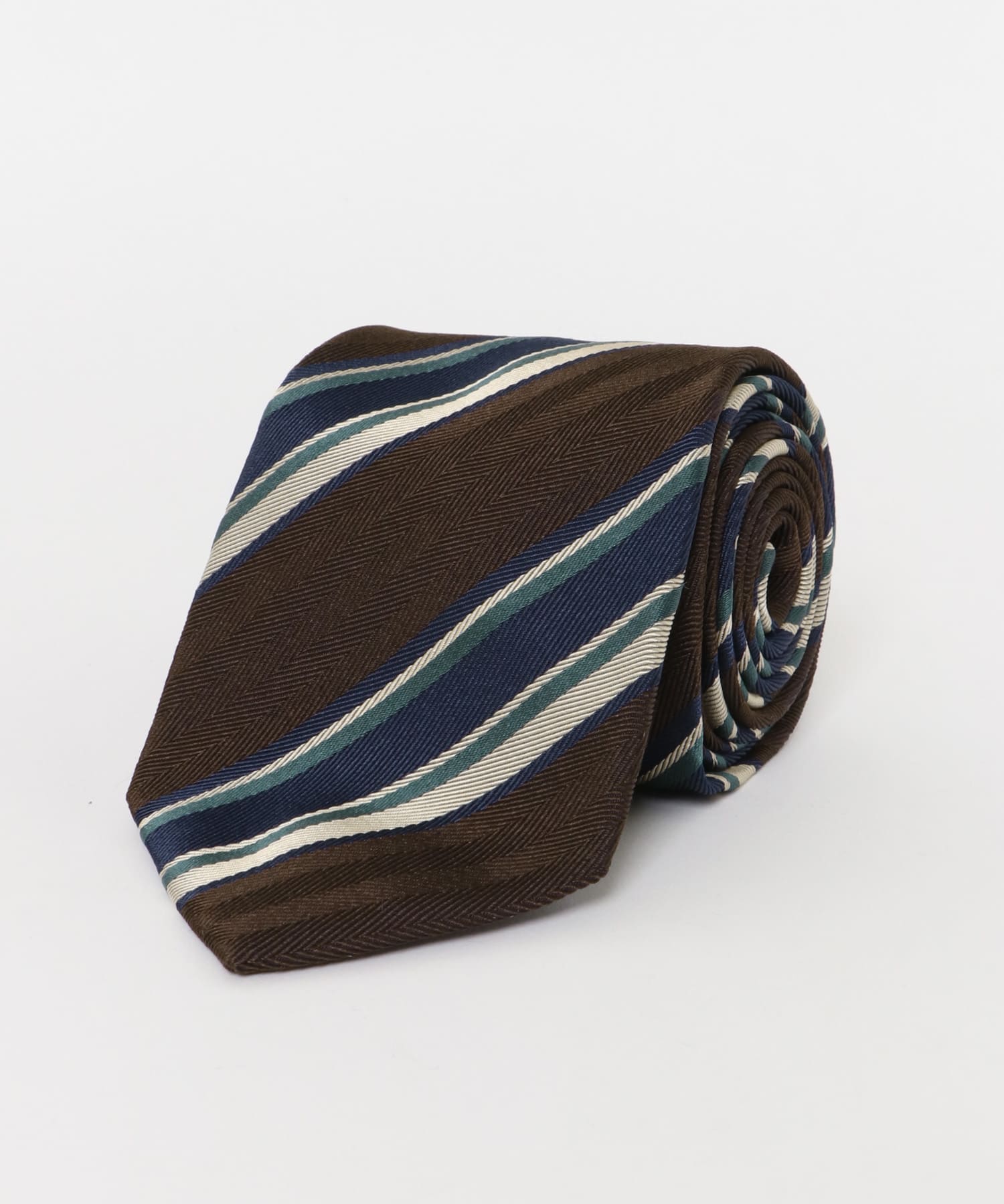 LIFE STYLE TAILOR　FRANCO BASSI タイST1 03BRN-NVY -