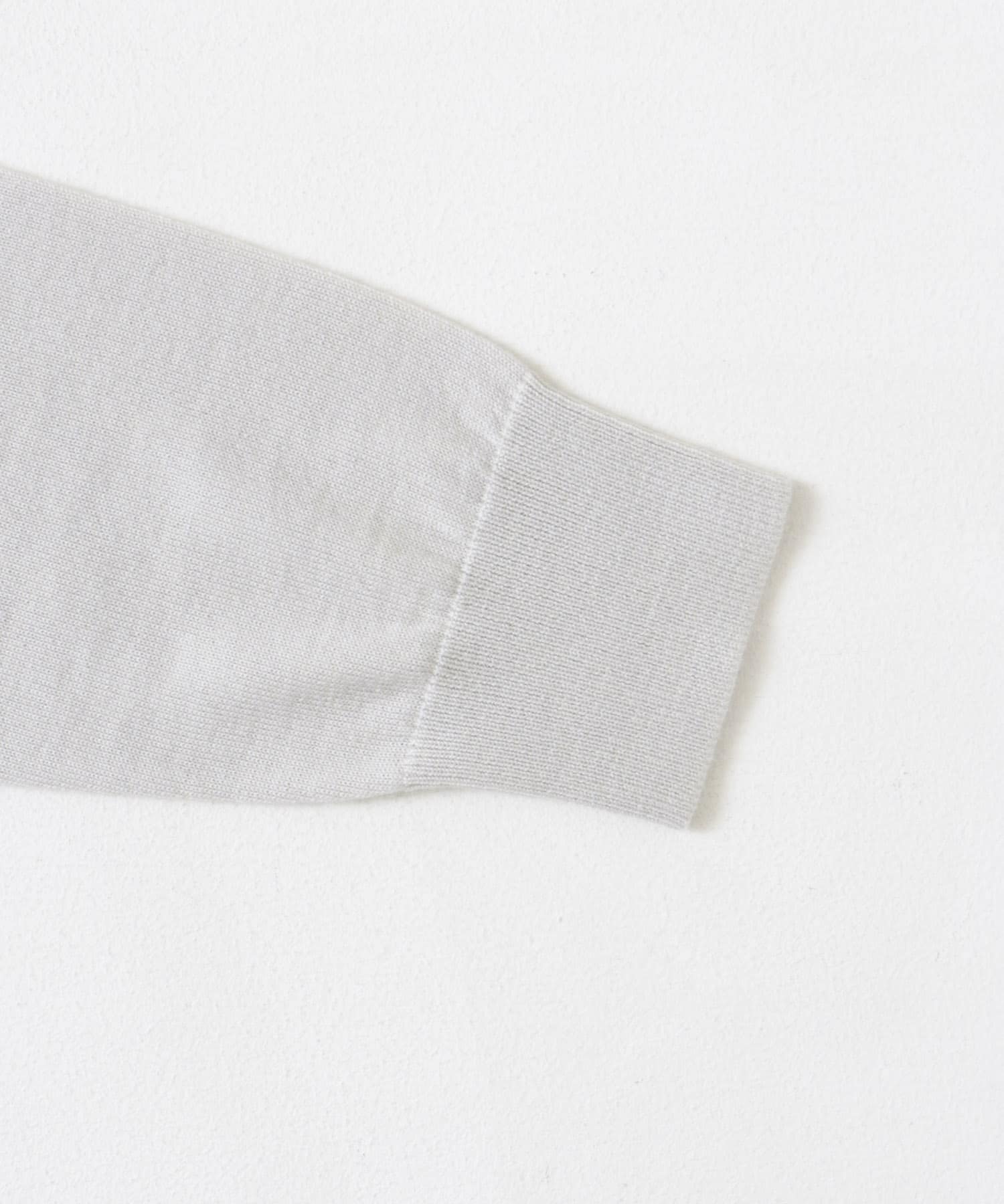 LIFE STYLE TAILOR　マシンウォッシャブルハイゲージクルーニット IVORY M