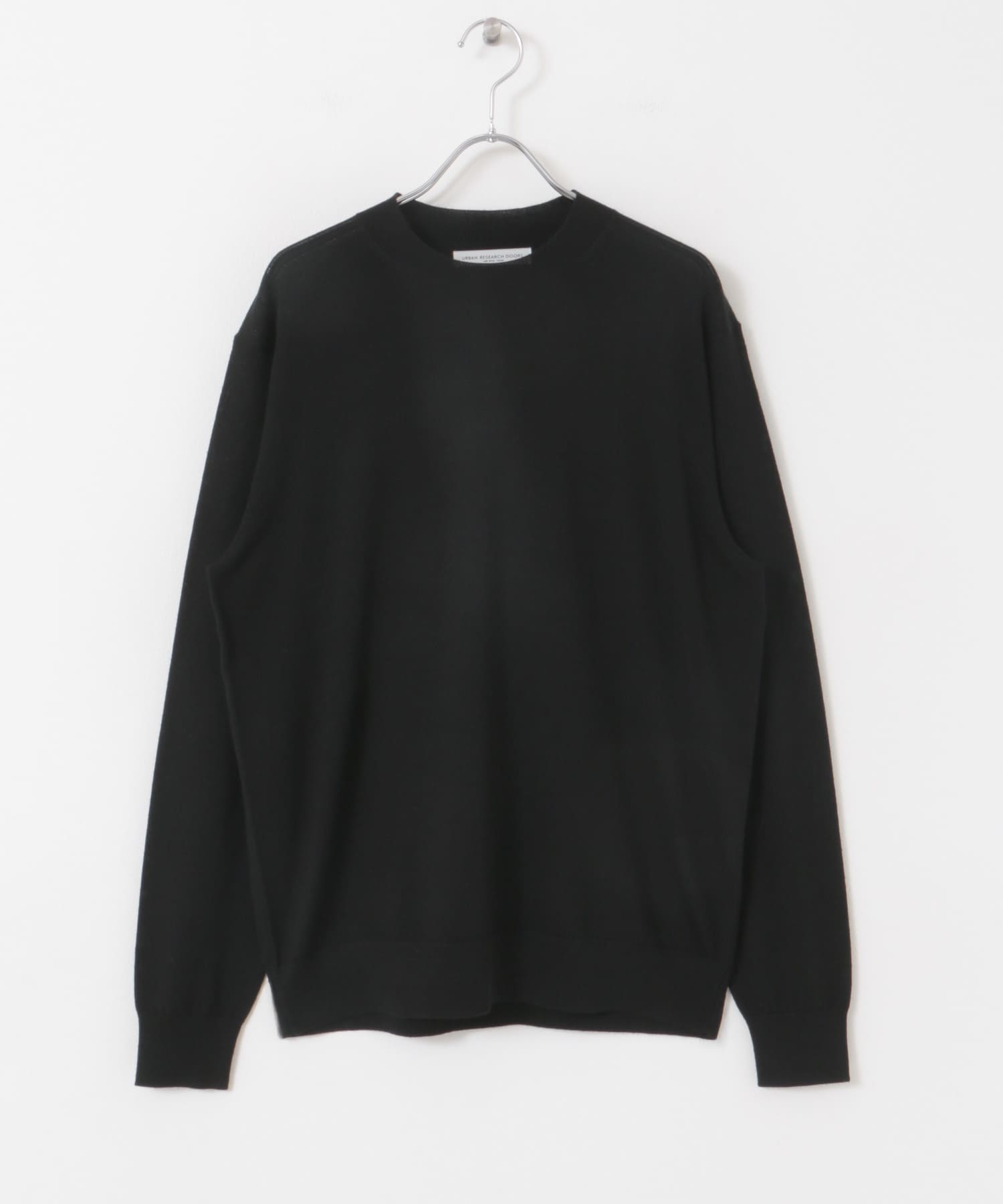 LIFE STYLE TAILOR　マシンウォッシャブルハイゲージクルーニット BLACK M