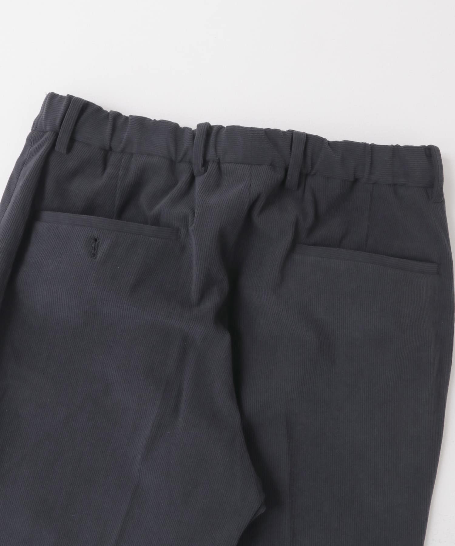 LIFE STYLE TAILOR　コーデュロイコンフォータブルパンツ NAVY GRAY S