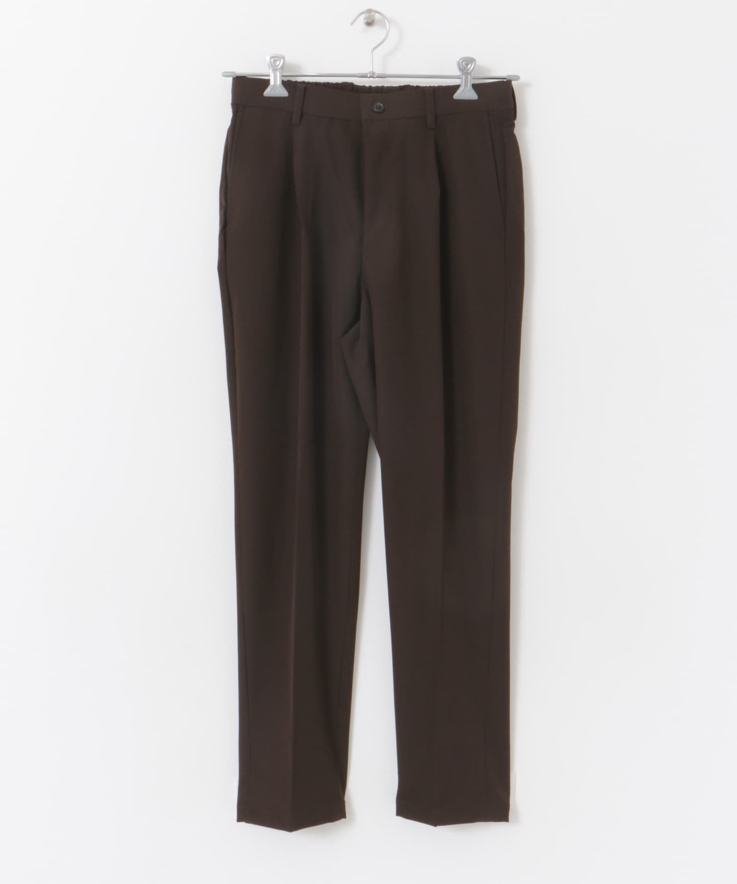 『防シワ/イージーケア』LIFE STYLE TAILOR　4WAYストレッチパンツ BROWN S
